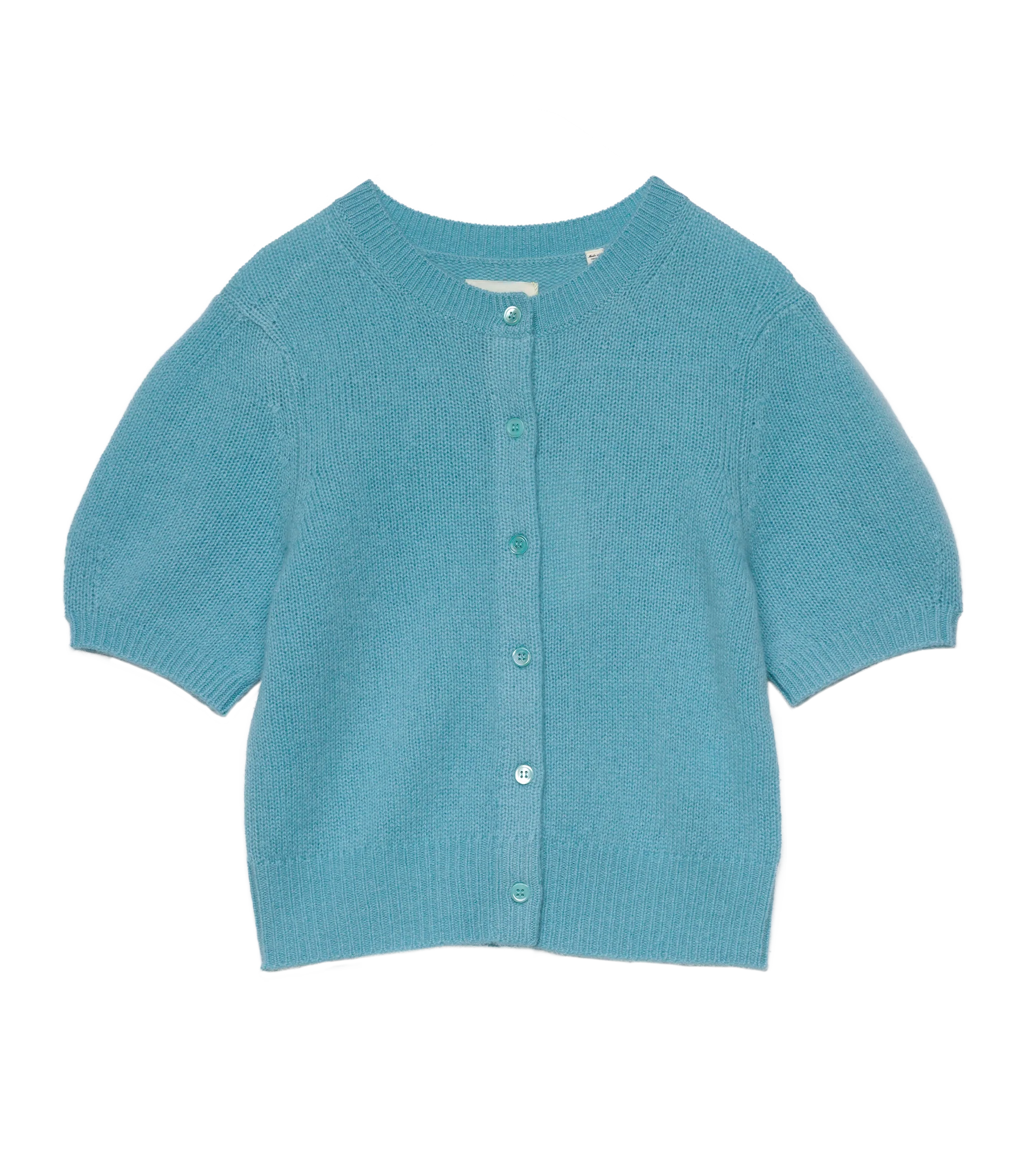 ALESIA CASHMERE CARDIGAN -- DEEP AQUAMARINE - Image 5