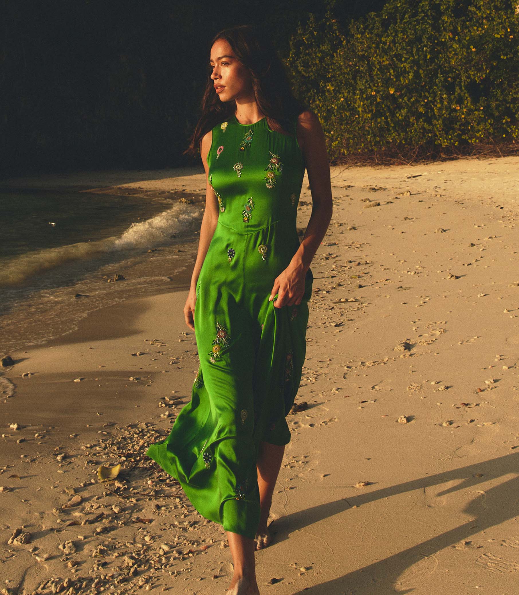 AMARI DRESS -- EMERALD - Image 3