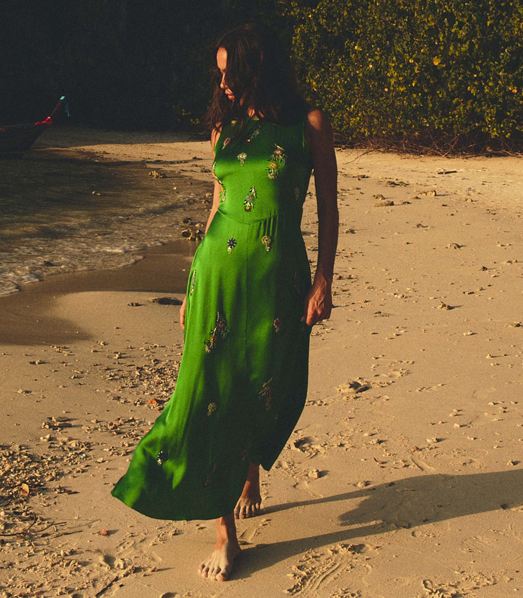 AMARI DRESS -- EMERALD - Image 5