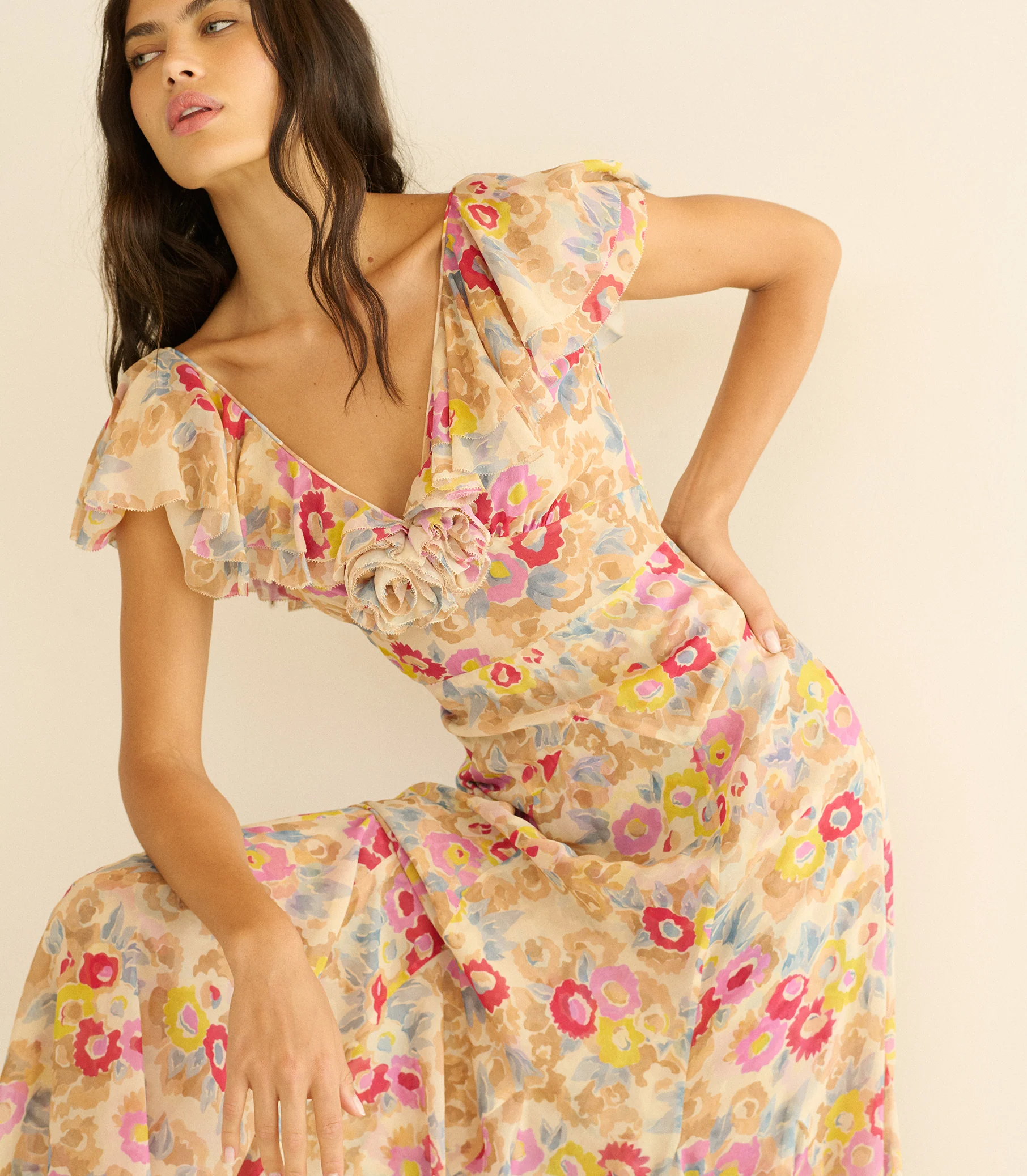 AMÉRELLE DRESS -- JARDIN DE CAMELIAS - Image 2
