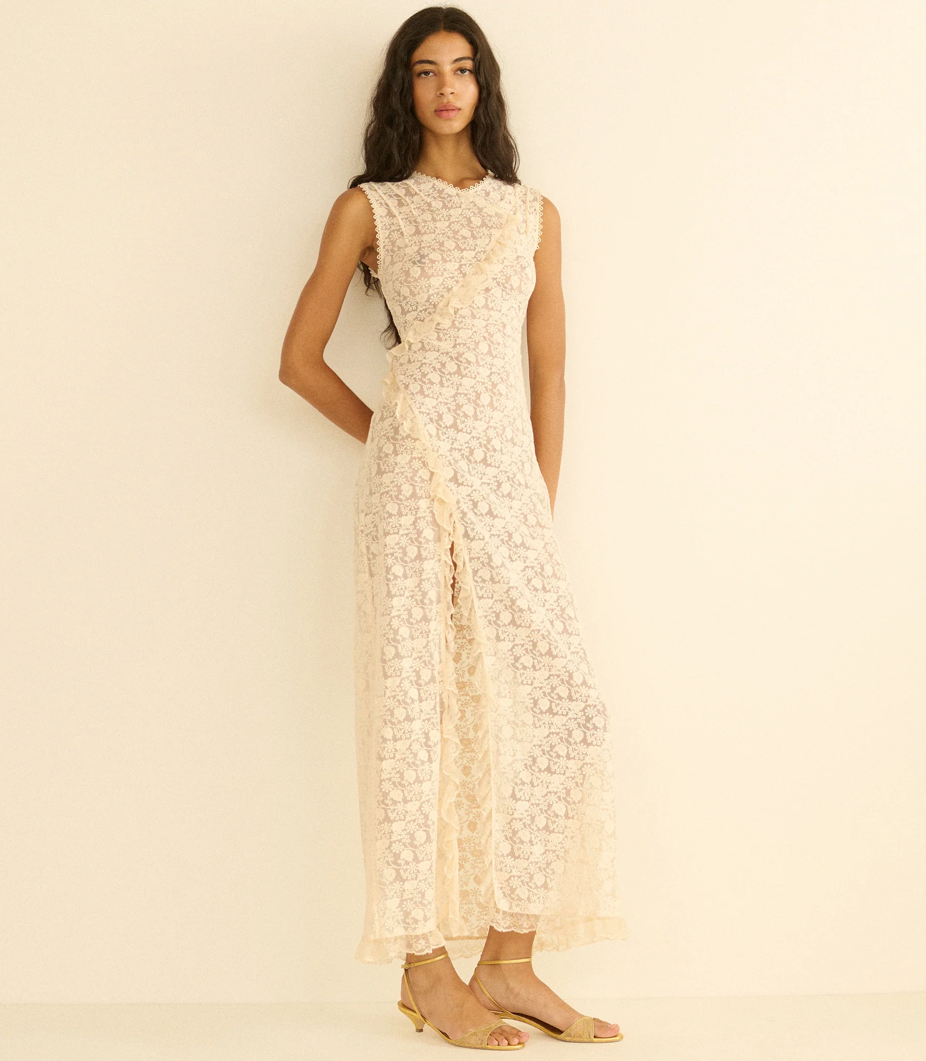 ANABELIA DRESS -- SOFT CAMELLIA - Image 3