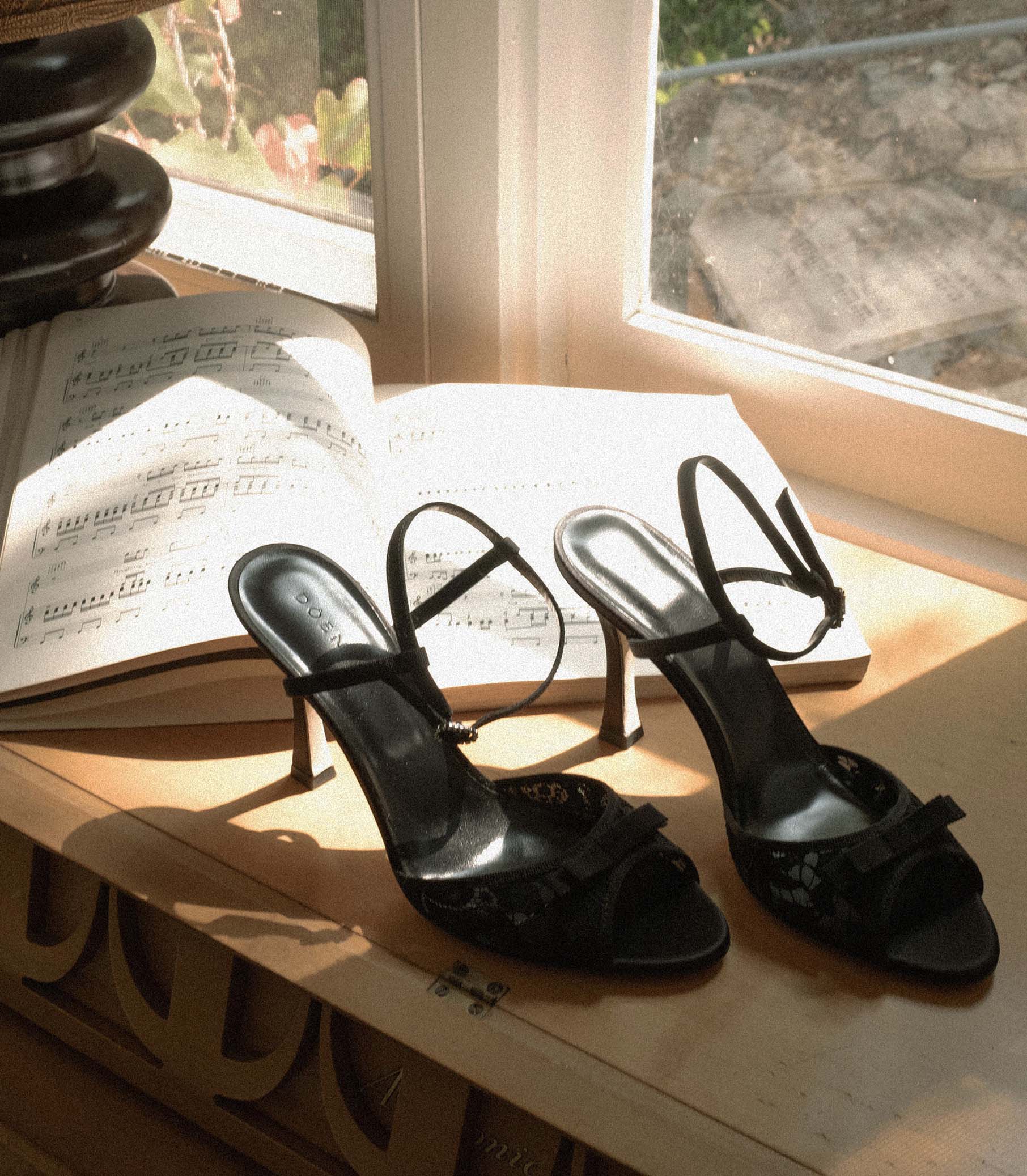 ARIANNA HIGH HEEL -- BLACK LACE - Image 2