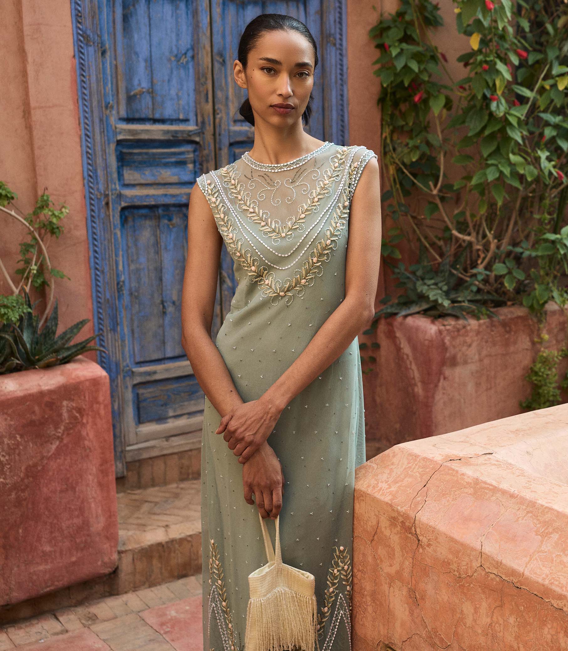 ARTEMISE DRESS -- SAGE - Image 4