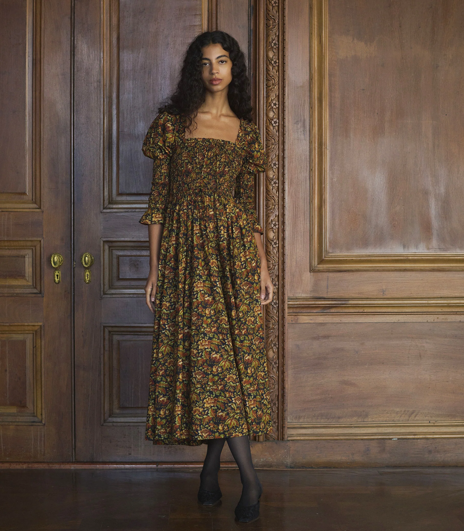 BIJOU DRESS -- NOIR RÊVE DES JARDINS - Image 3