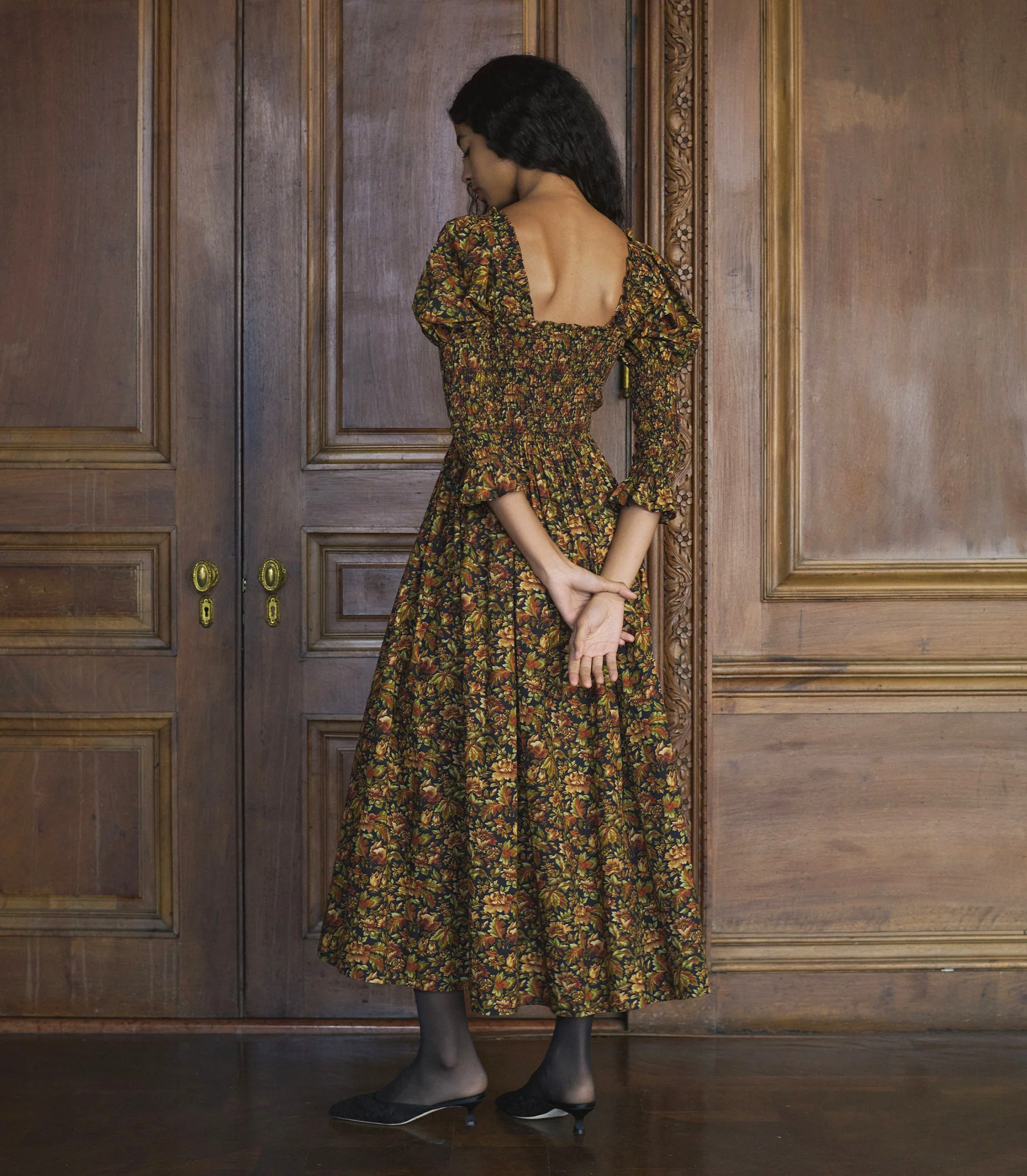 BIJOU DRESS -- NOIR RÊVE DES JARDINS - Image 5