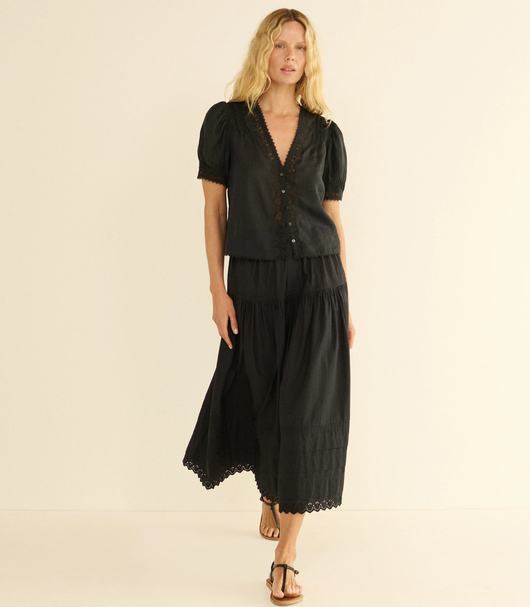 BRIGITTA TOP -- BLACK - Image 3