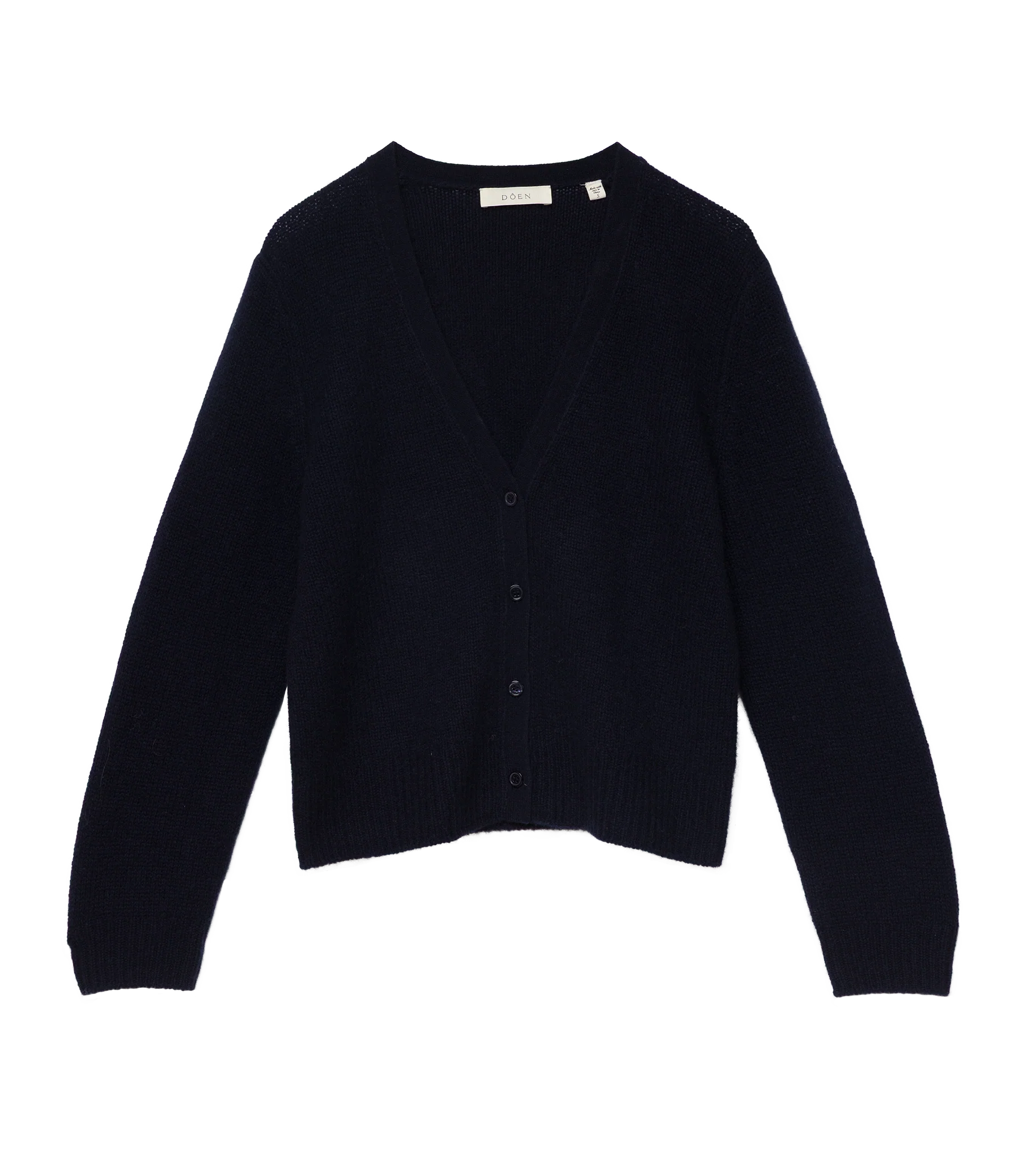 CAMERON CASHMERE CARDIGAN -- NAVY - Image 6