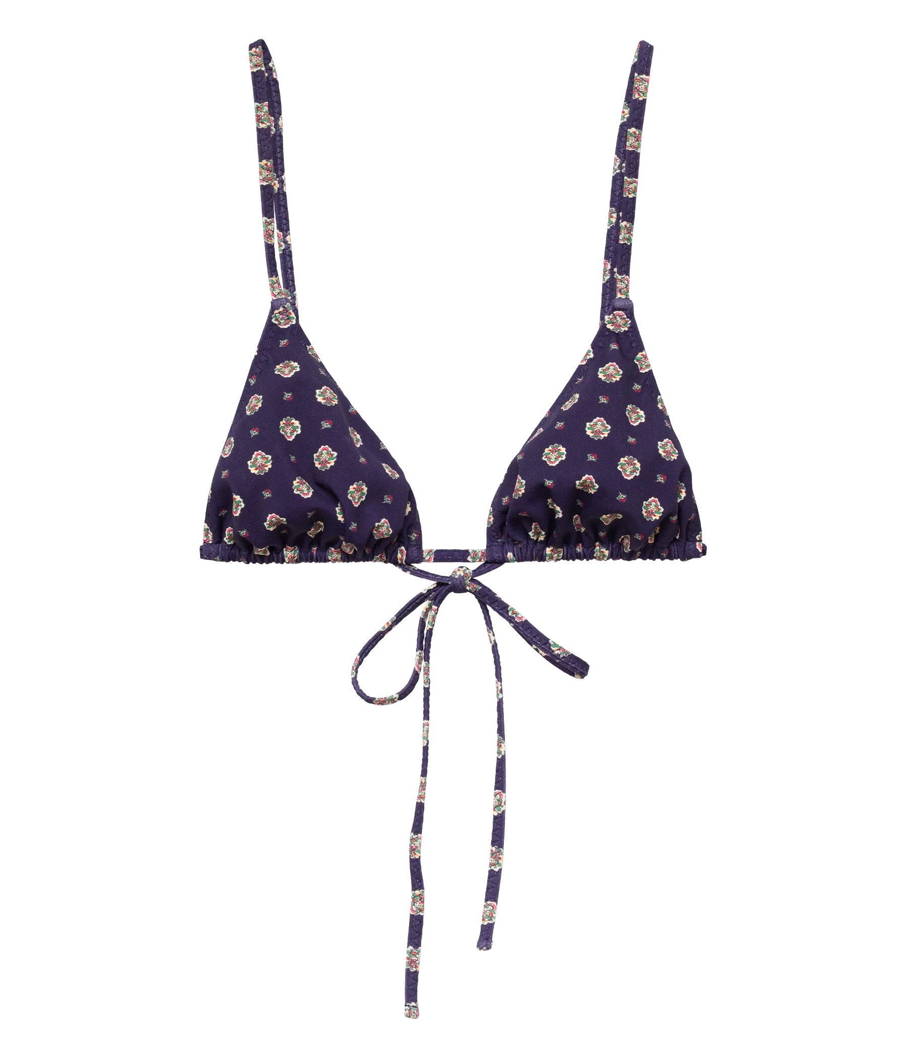 CAPRI BIKINI TOP -- NAVY CADIZ FOULARD - Image 10