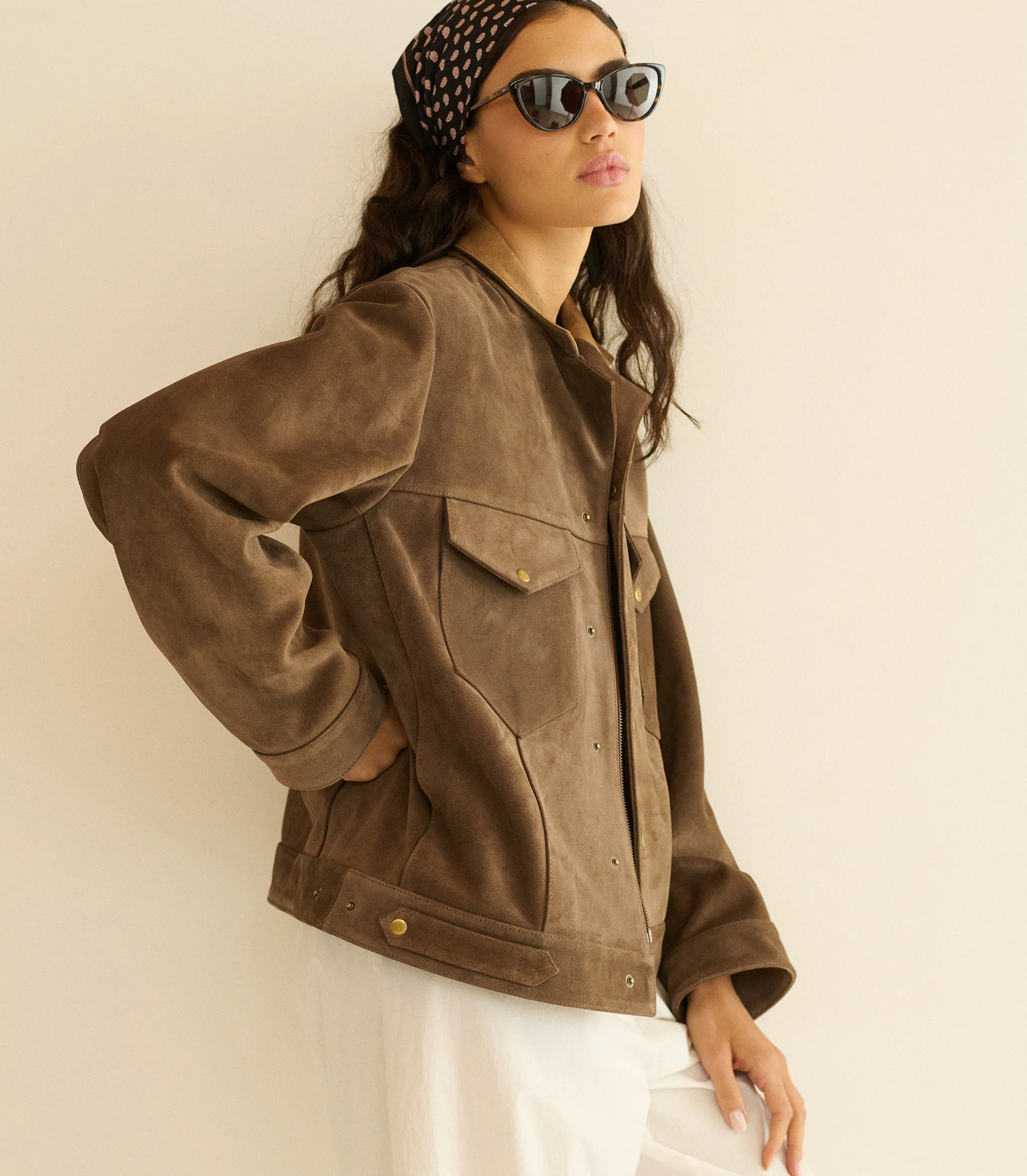CARSON SUEDE JACKET -- SABLE - Image 6