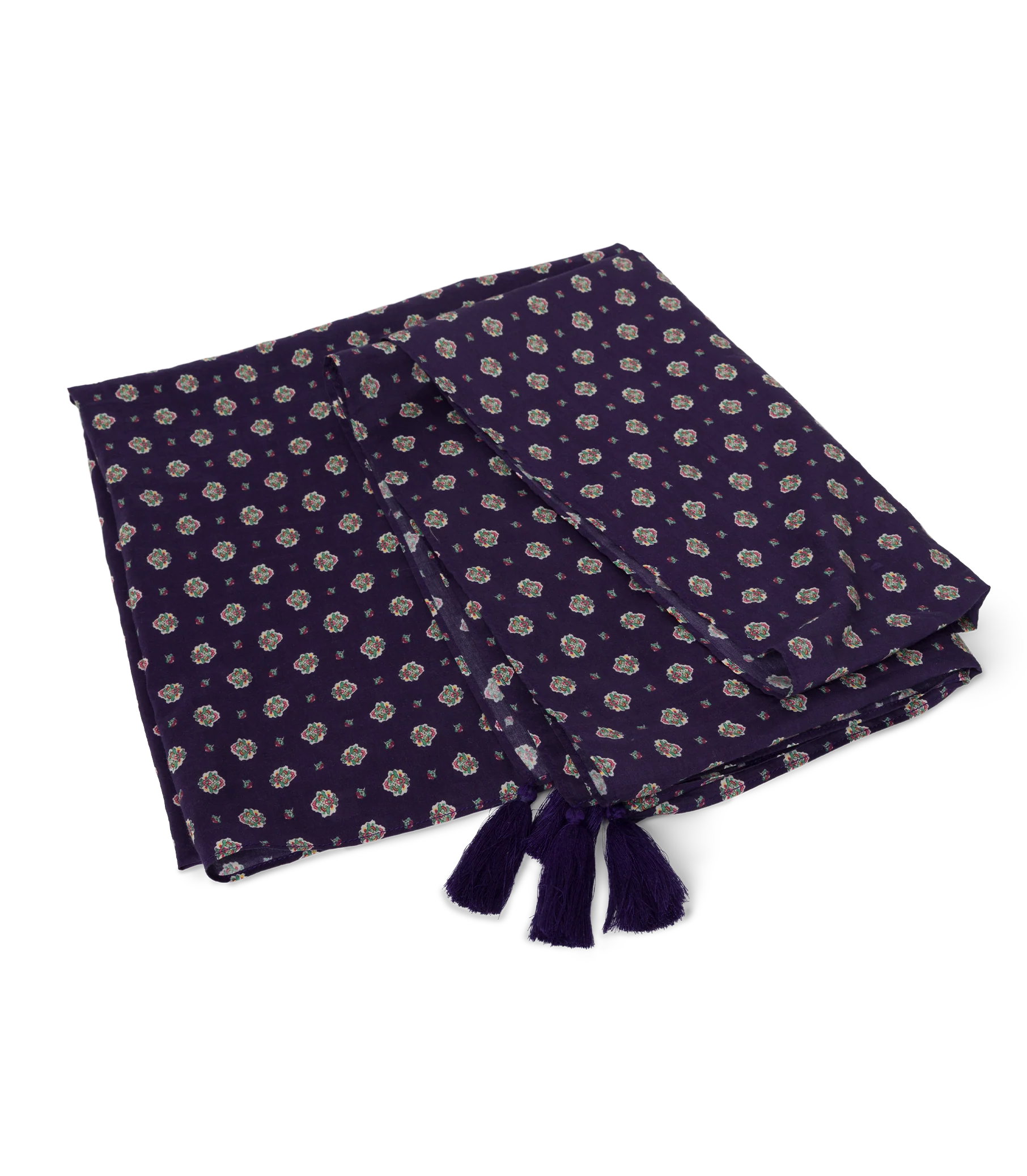 CASCAIS SARONG -- NAVY CADIZ FOULARD - Image 4