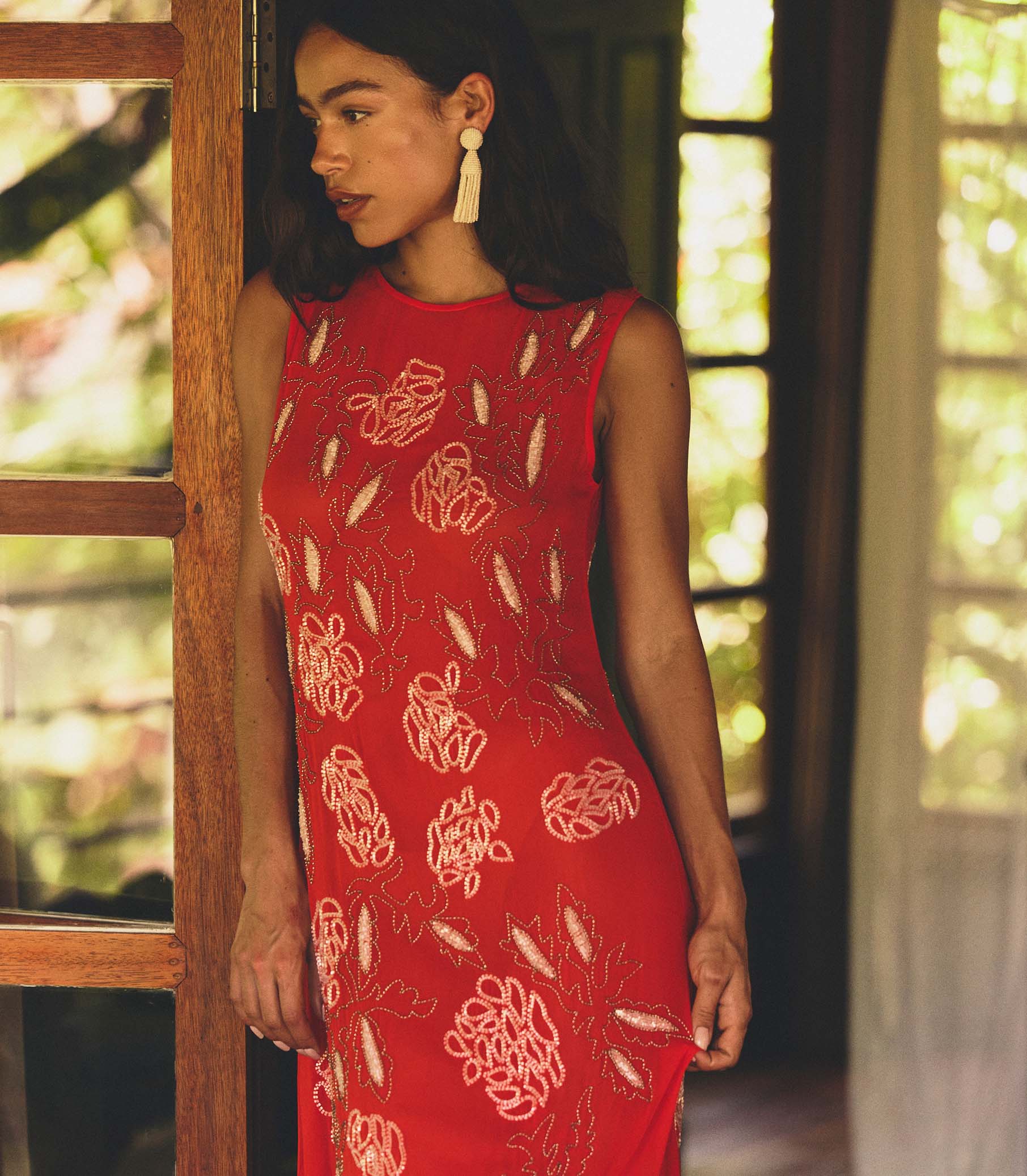 CHANDRA DRESS -- ORANGE CITRINE - Image 6