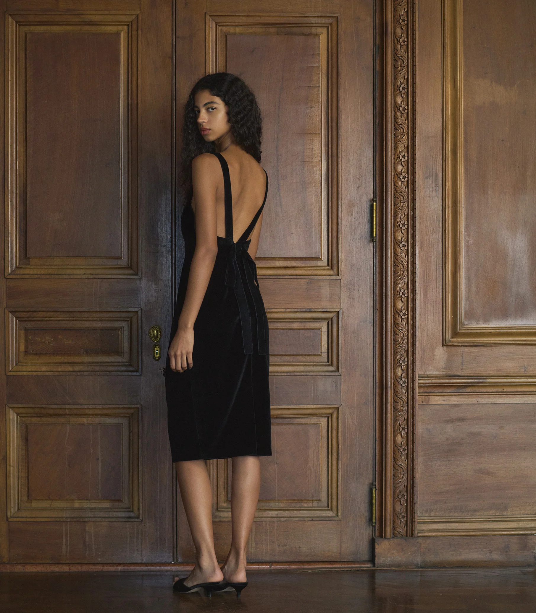 CHANSELLE DRESS -- BLACK - Image 5