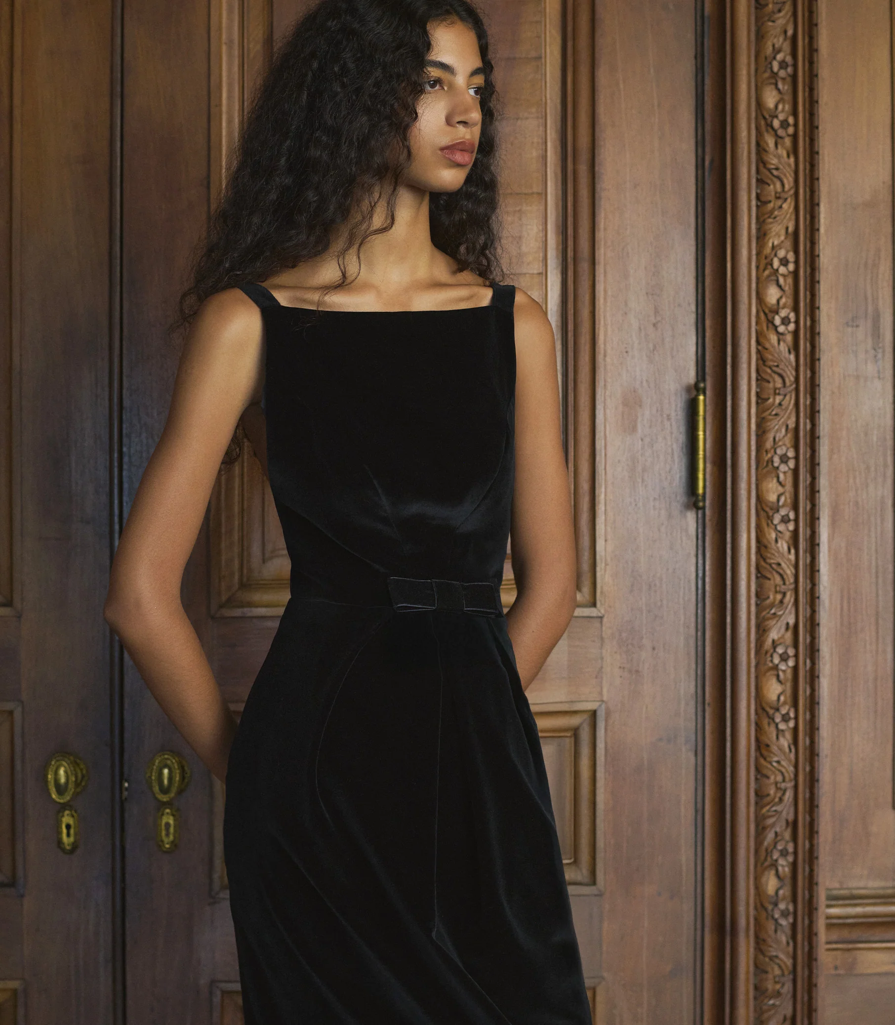 CHANSELLE DRESS -- BLACK - Image 6