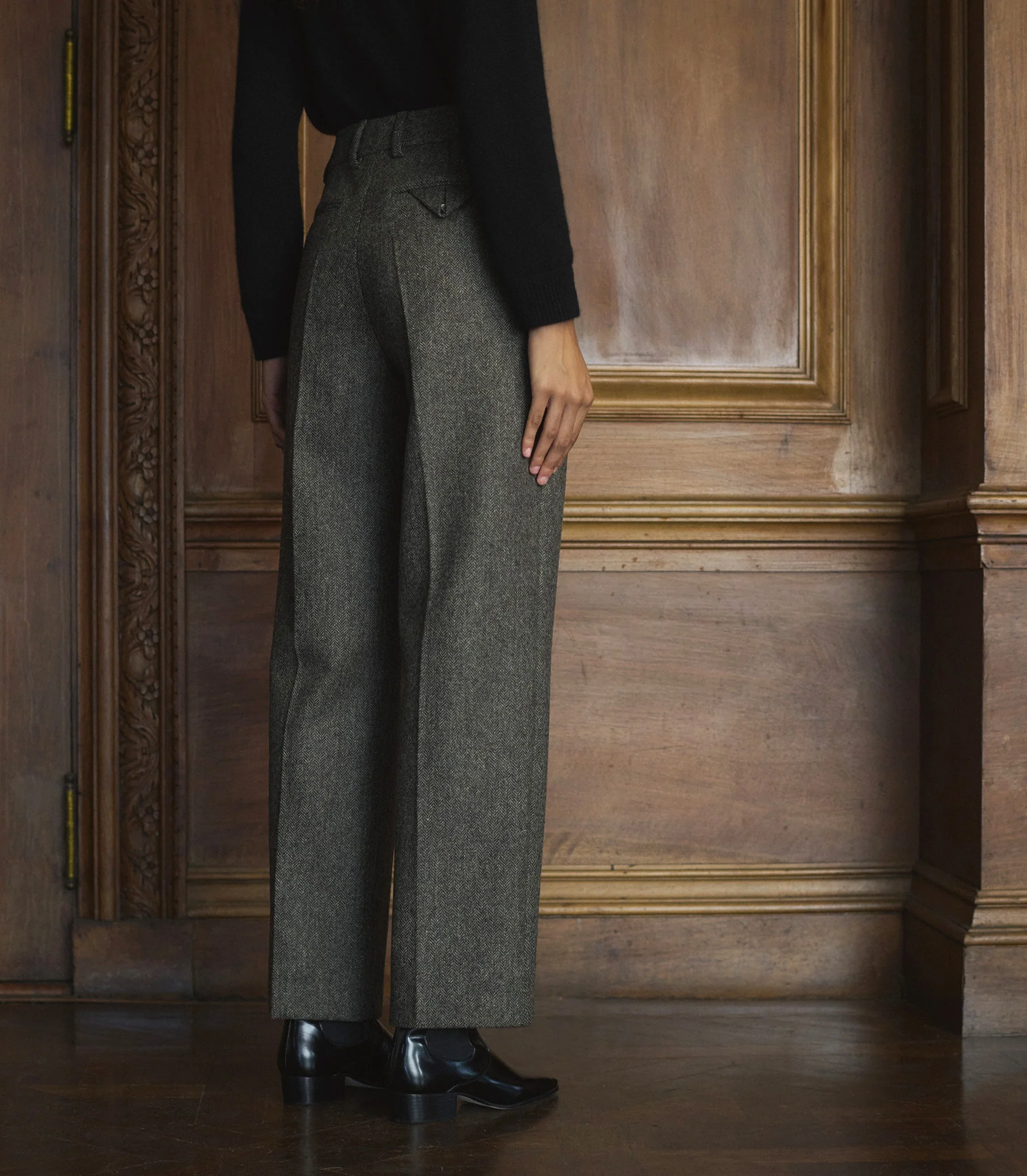 CHESTER PANT -- ENGLISH HERRINGBONE - Image 8