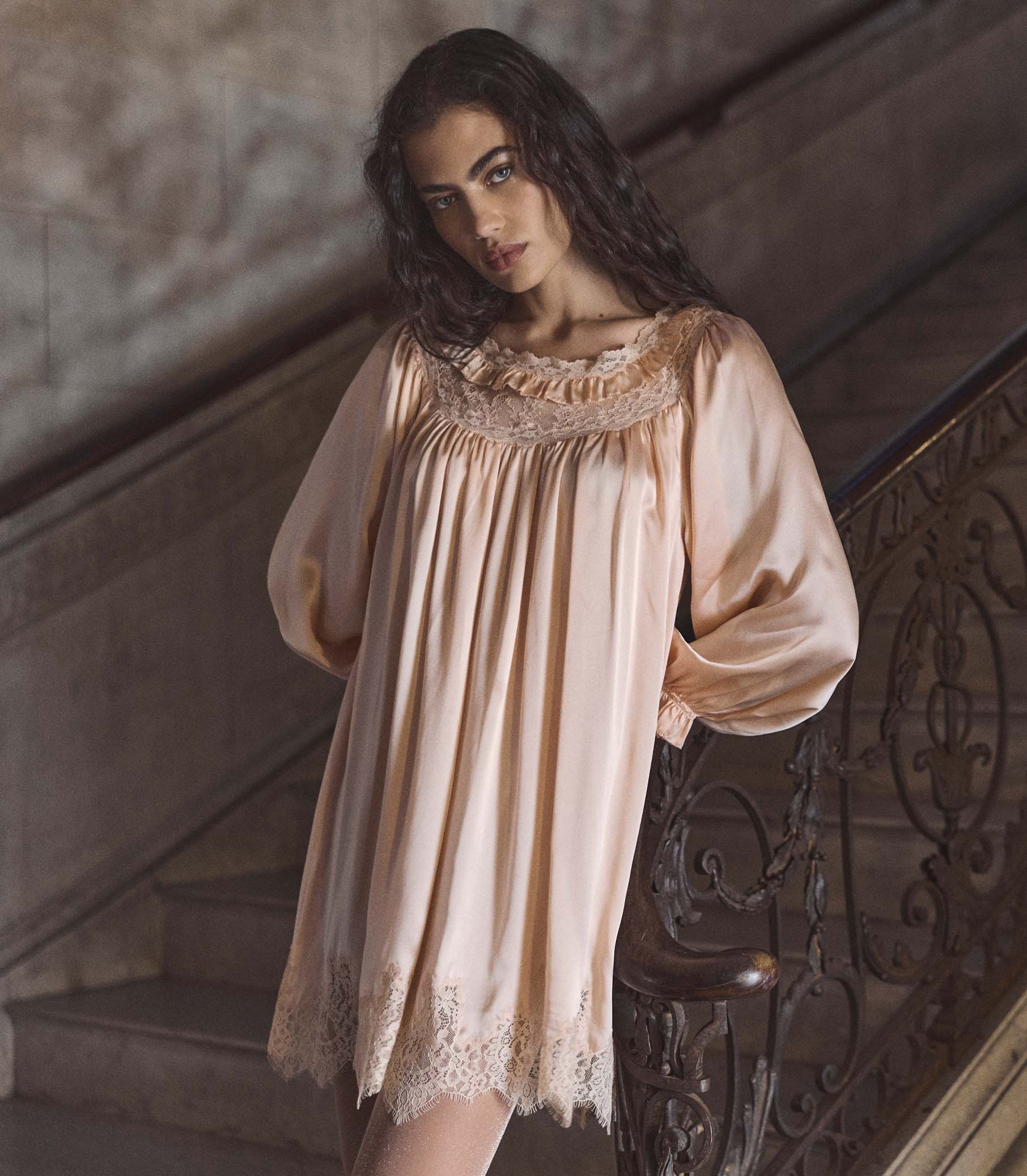 CICELY DRESS -- PEACH SORBET - Image 4