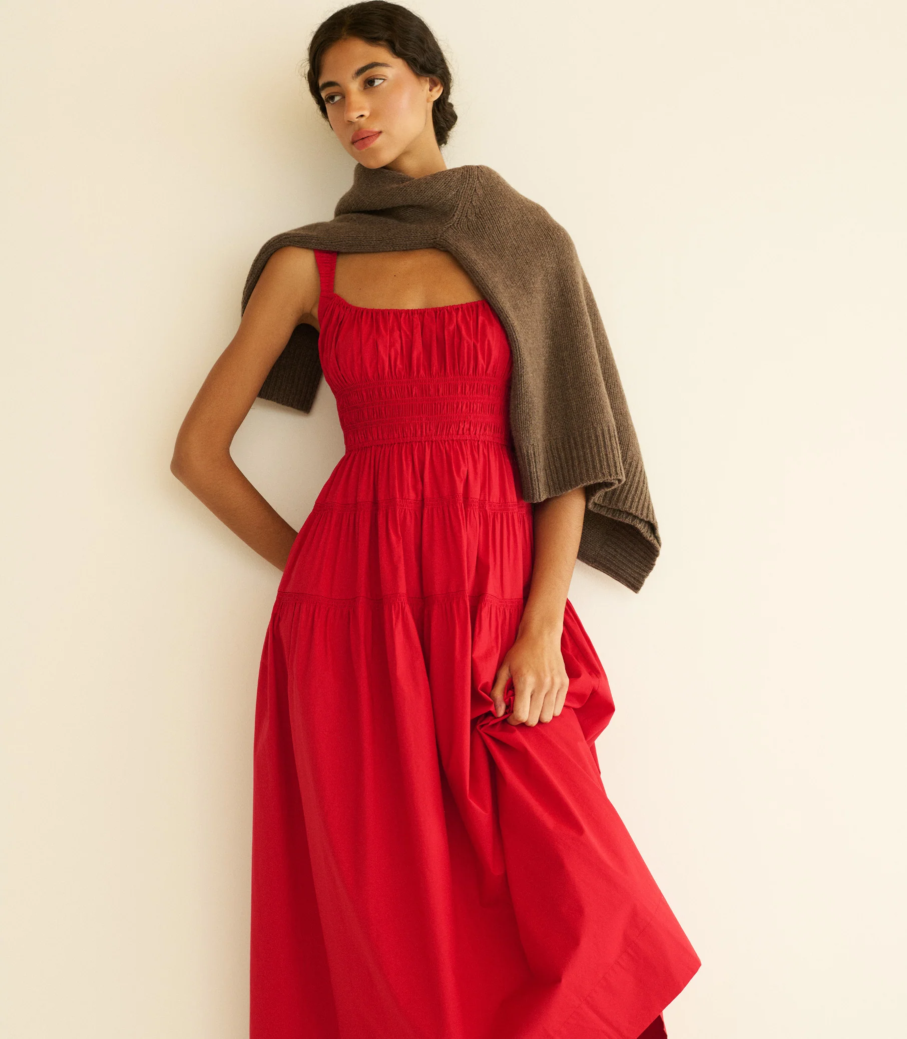CLOVER DRESS -- DEEP TOMATO - Image 3