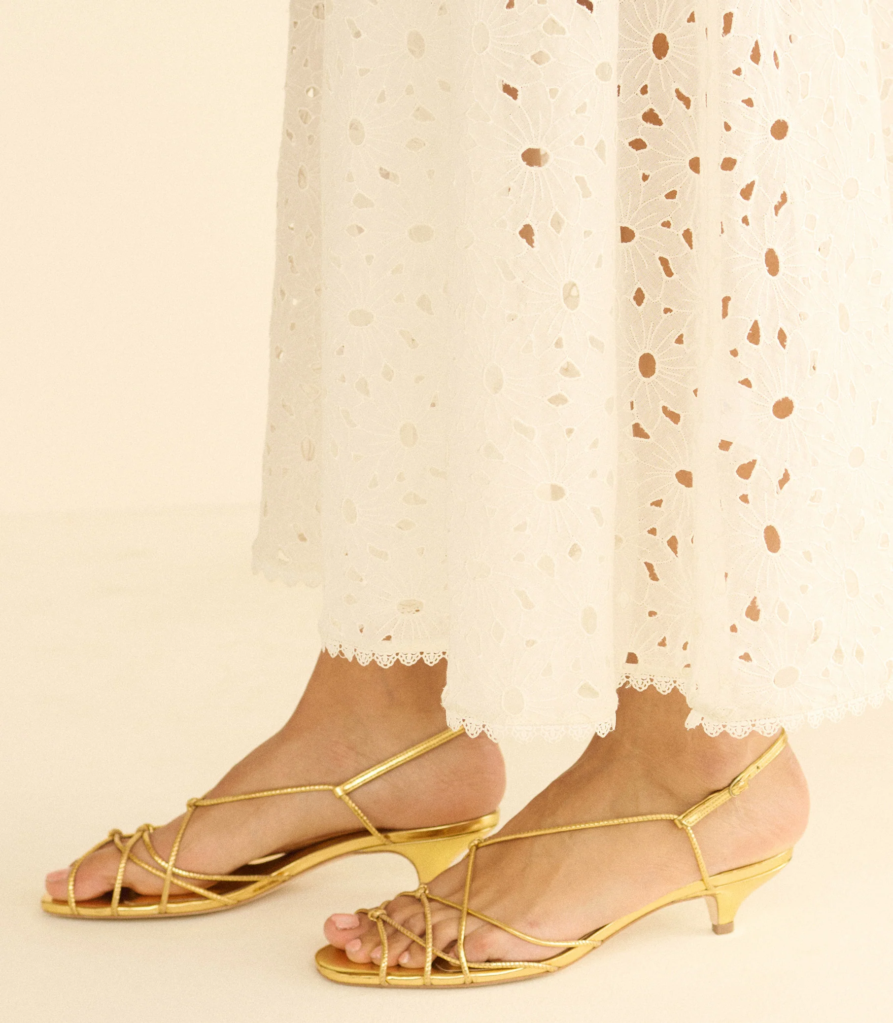 COMPORTA SANDAL -- BRASS FOIL LEATHER - Image 3