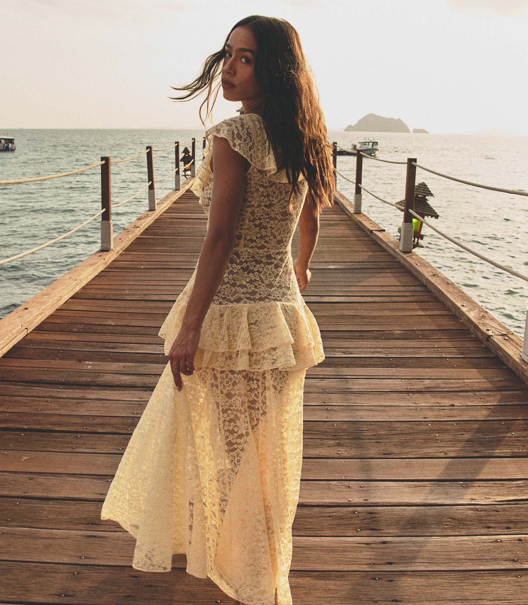 COSTINE DRESS -- VANILLA - Image 7