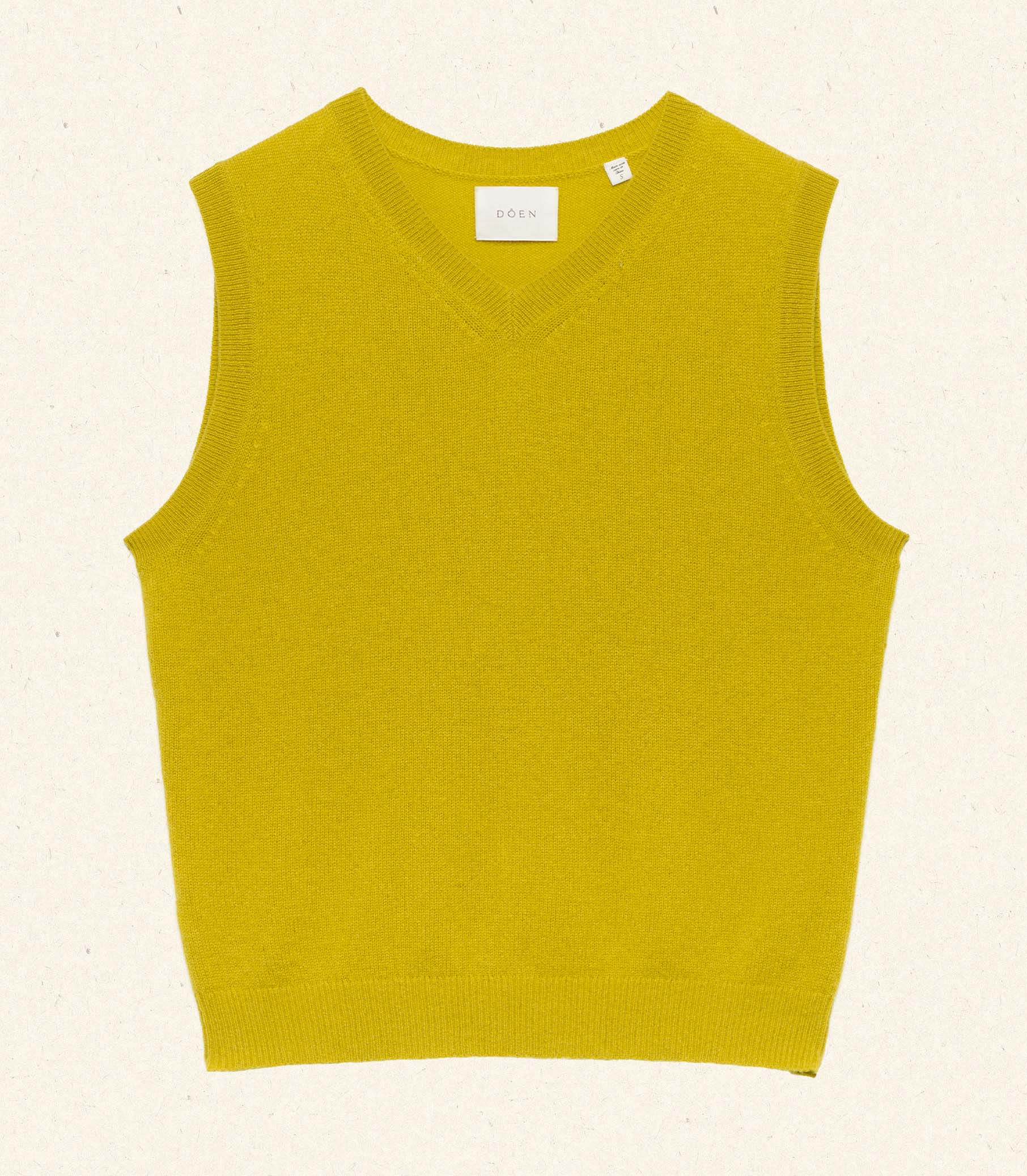 DAMIA CASHMERE VEST -- ANTIQUE MOSS - Image 7