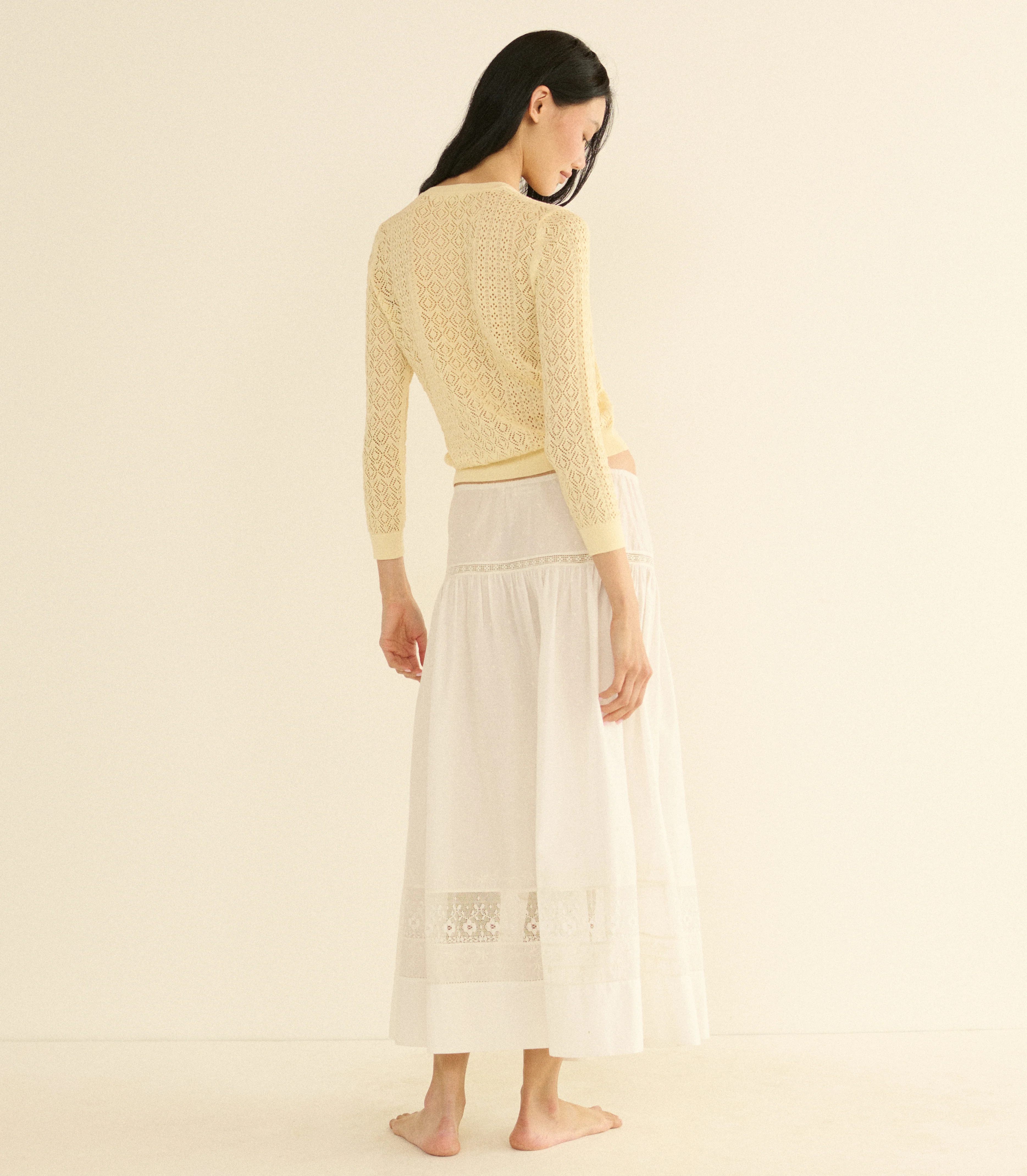 DIANE CARDIGAN -- VANILLA - Image 4