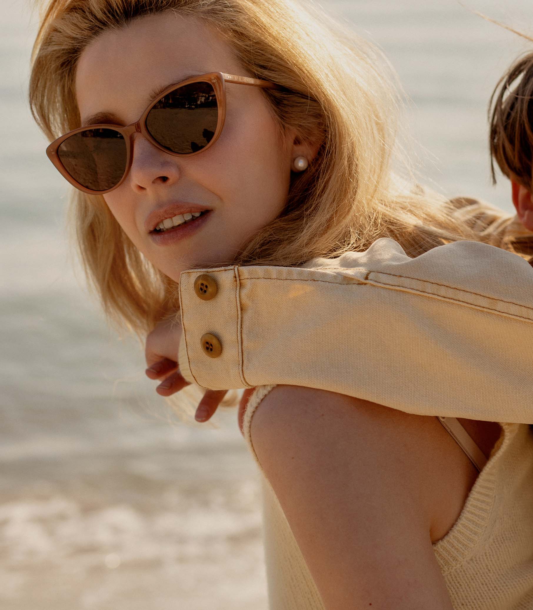DÔEN BY GARRETT LEIGHT DOYENNE SUNGLASSES -- MINK - Image 2