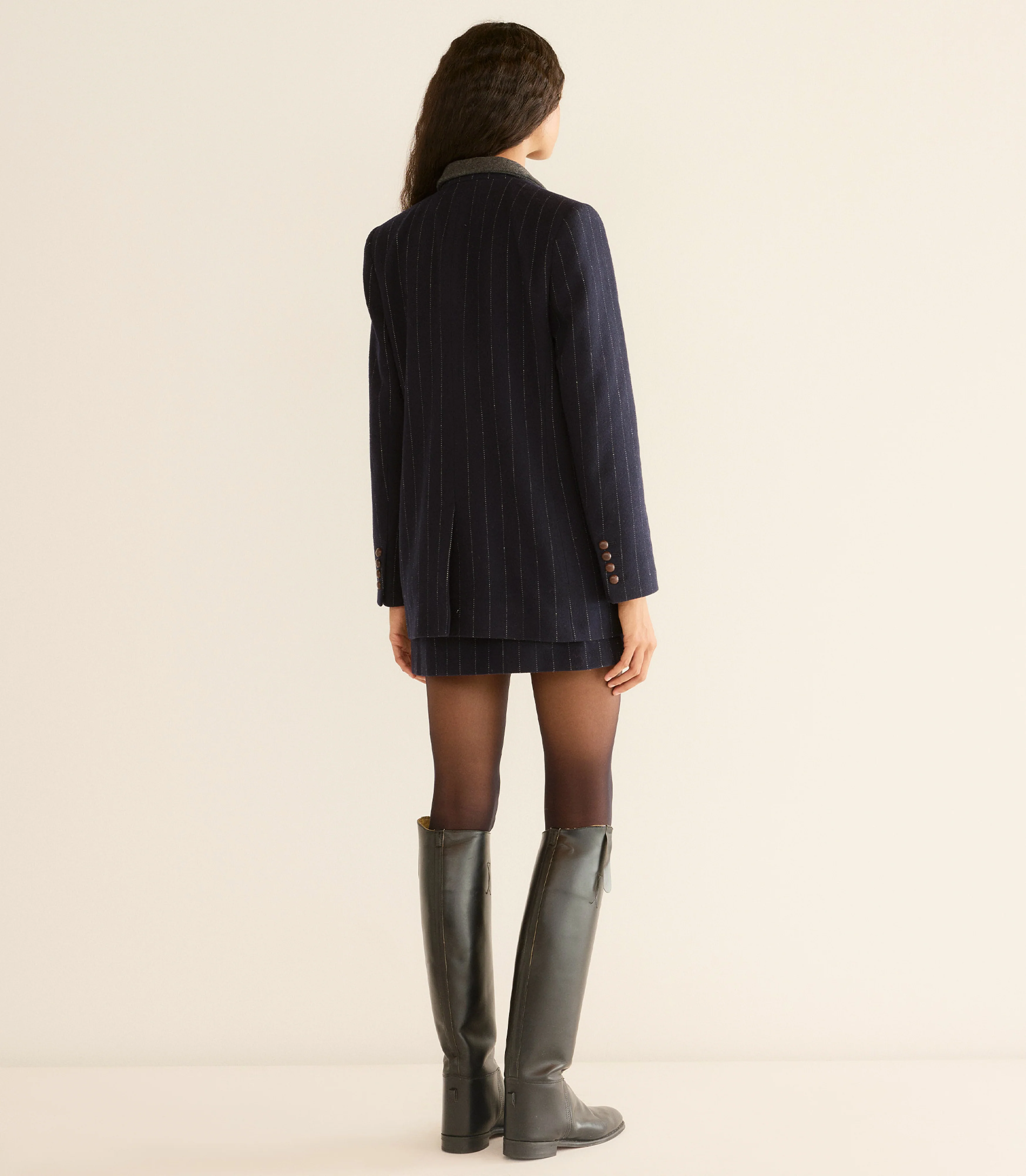 DUCCIO BLAZER -- MARIANNE PINSTRIPE - Image 4