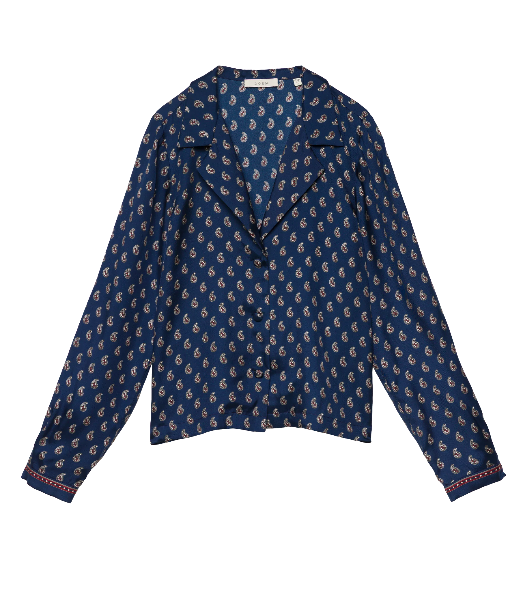 ELENE TOP -- BLEU TAORMINA PAISLEY - Image 10