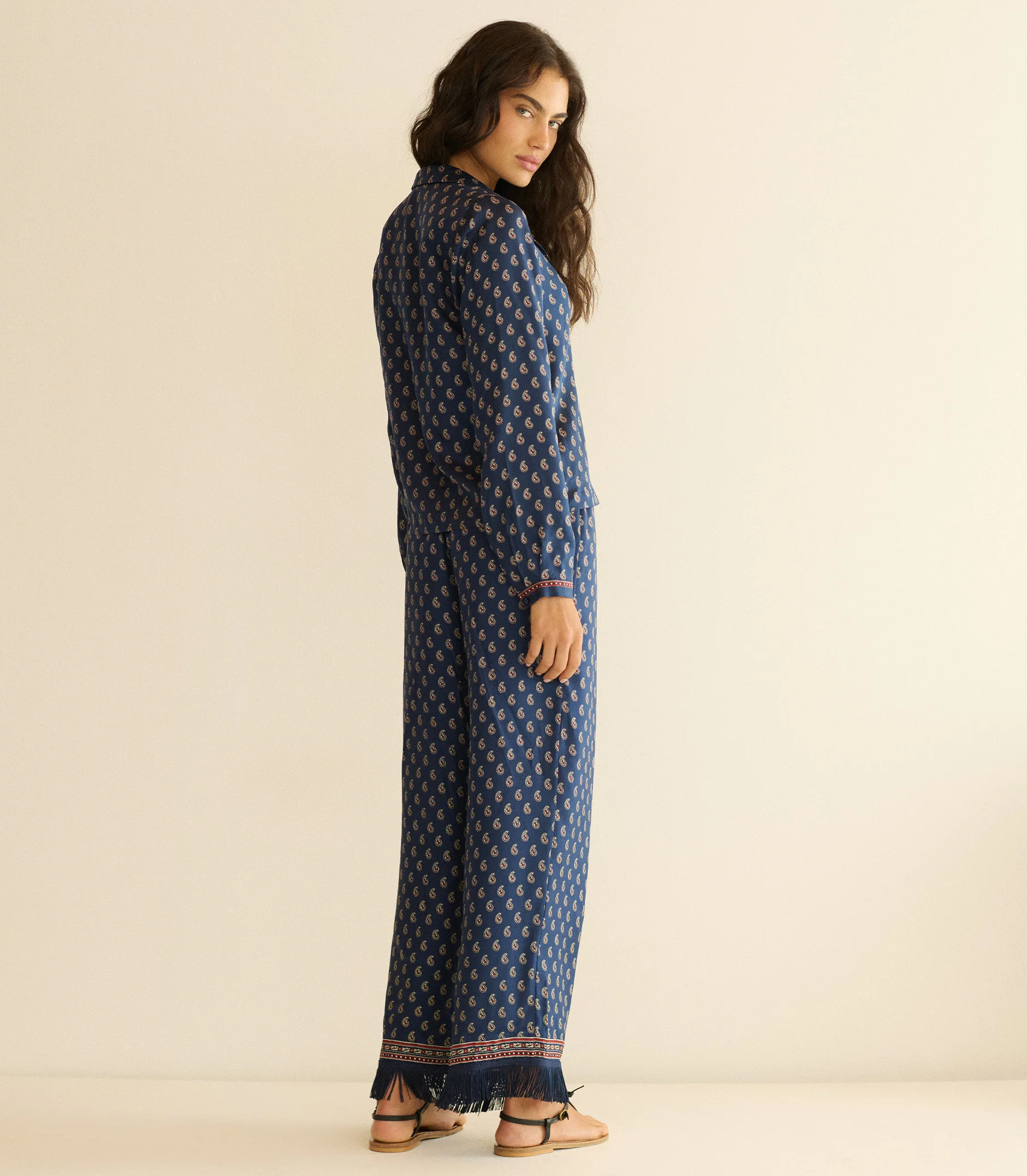 ELENE TOP -- BLEU TAORMINA PAISLEY - Image 6