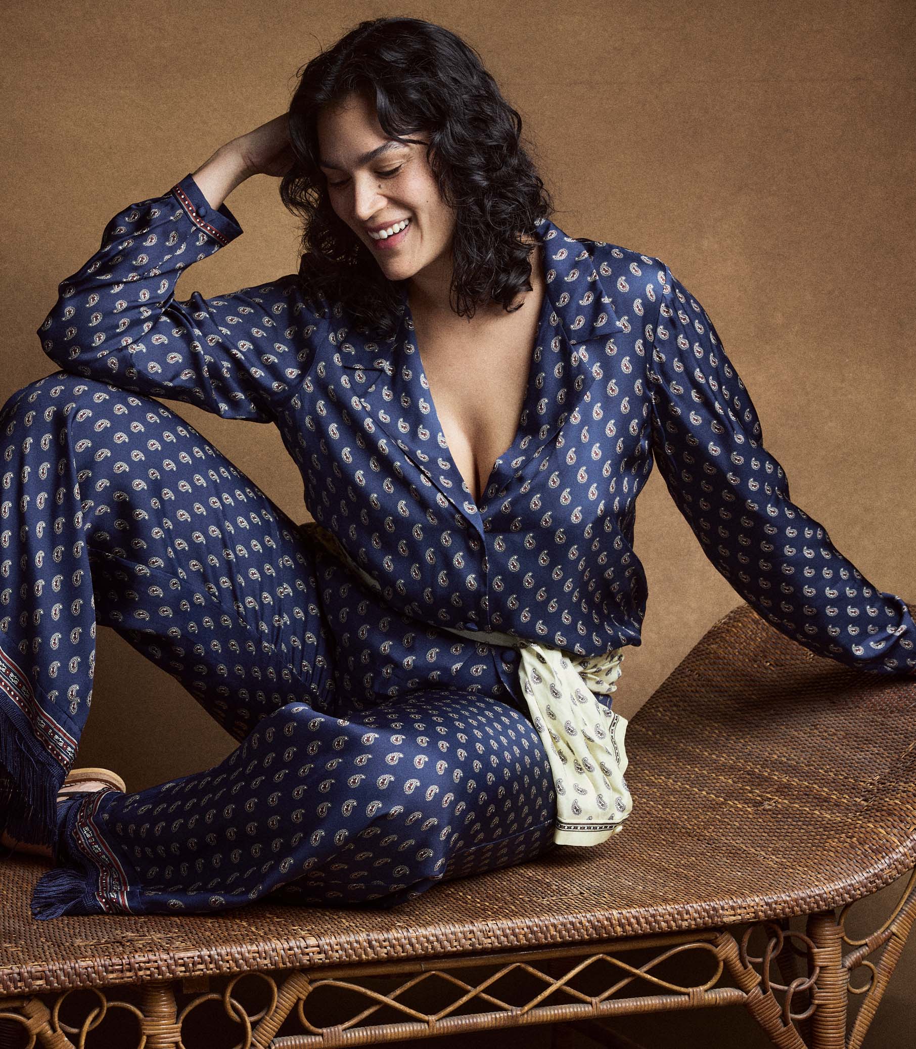 ELENE TOP -- BLEU TAORMINA PAISLEY - Image 7