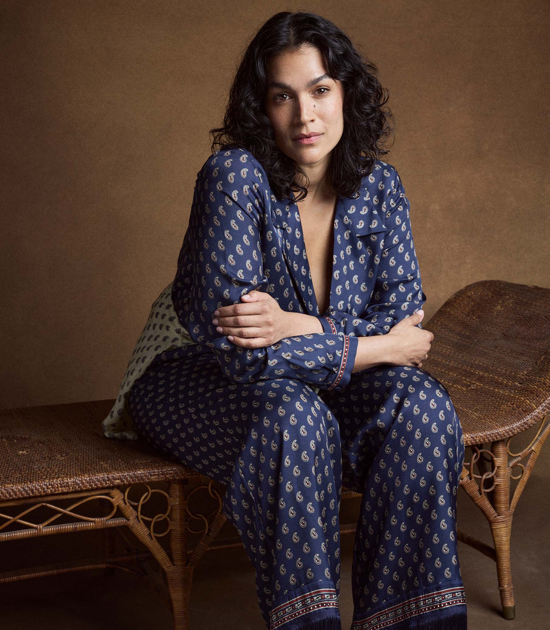 ELENE TOP -- BLEU TAORMINA PAISLEY - Image 8
