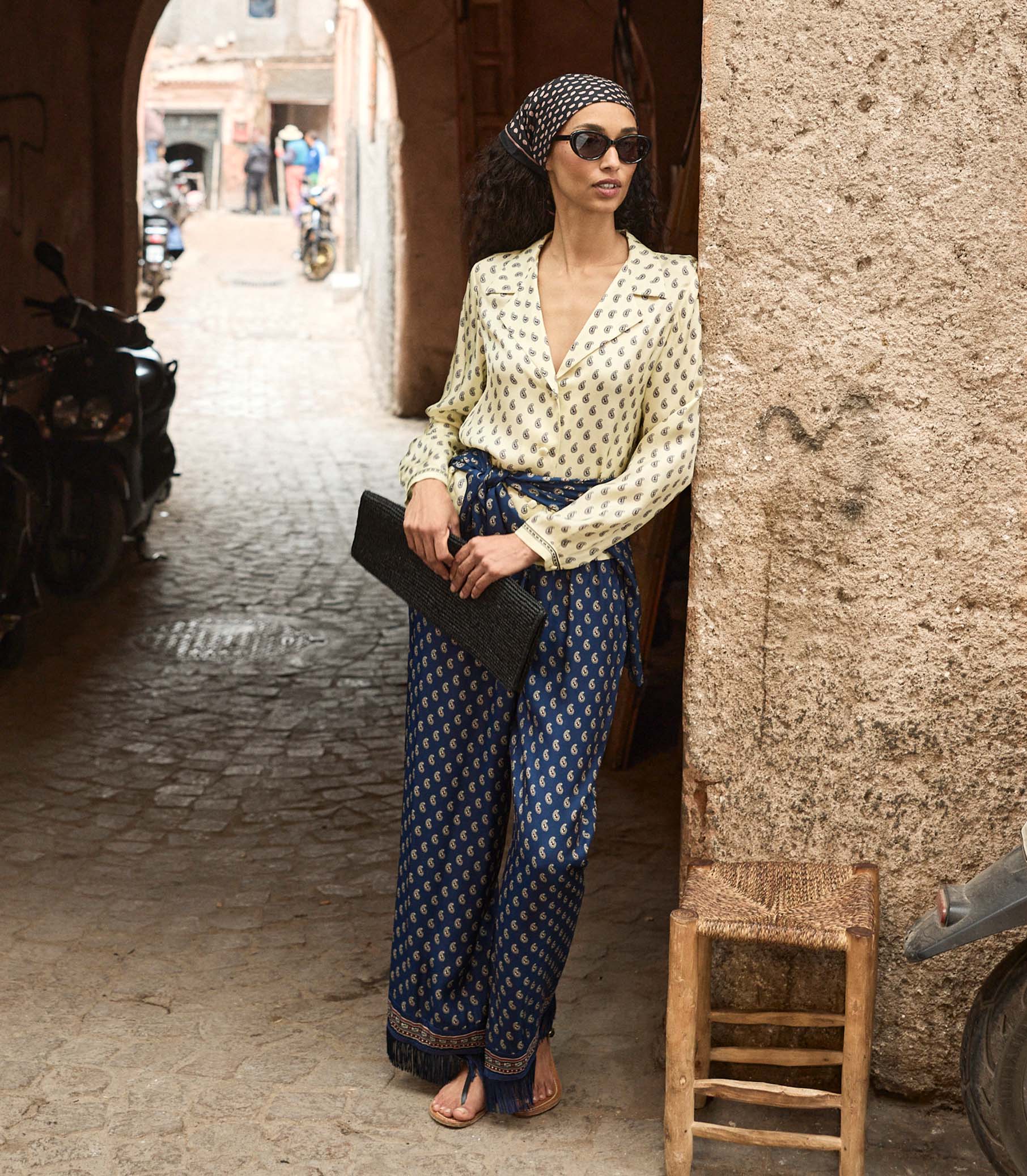 ELENE TOP -- SUNLIGHT TAORMINA PAISLEY - Image 3
