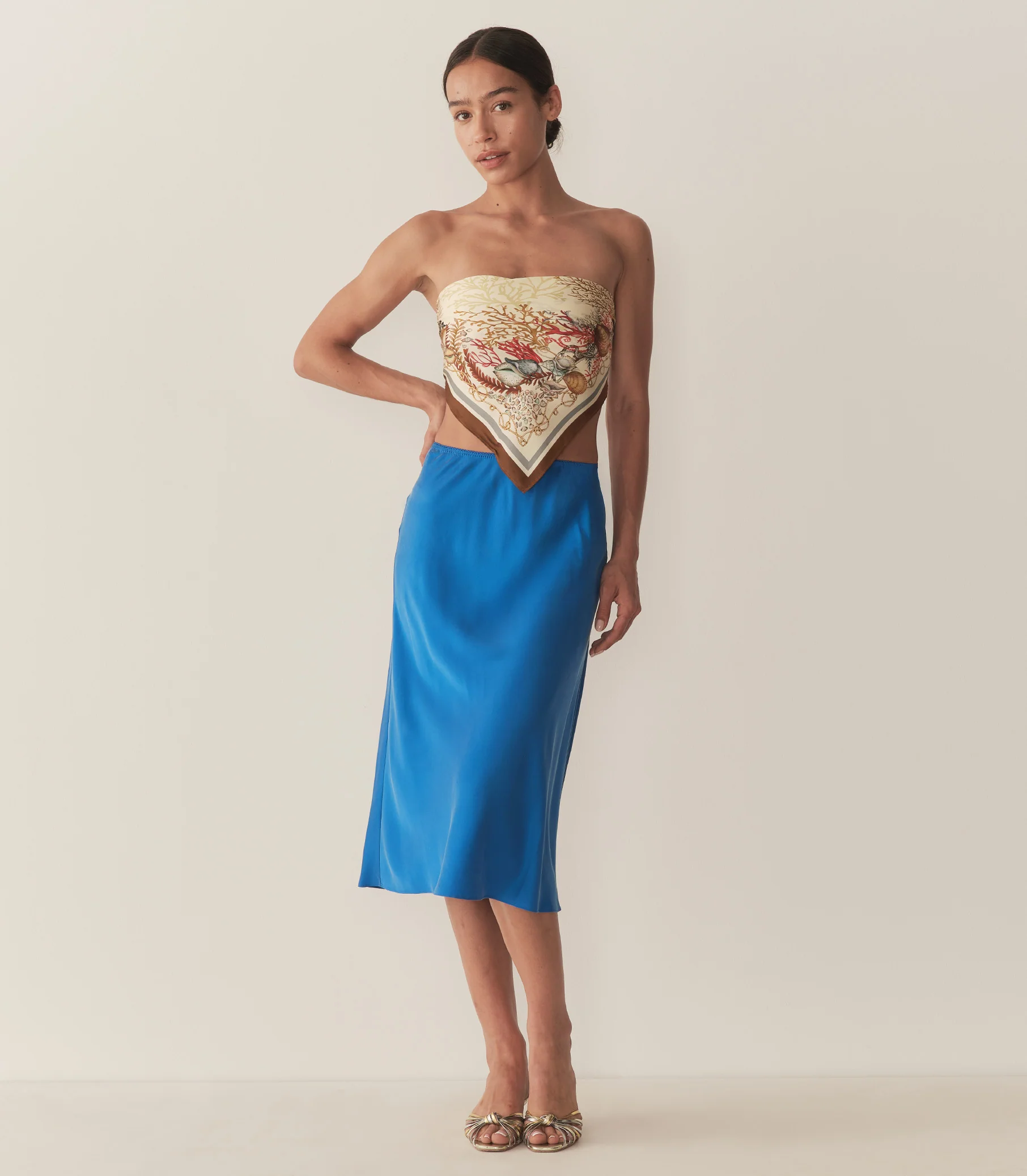 ELOWENA SKIRT -- BLUE TOURMALINE - Image 3