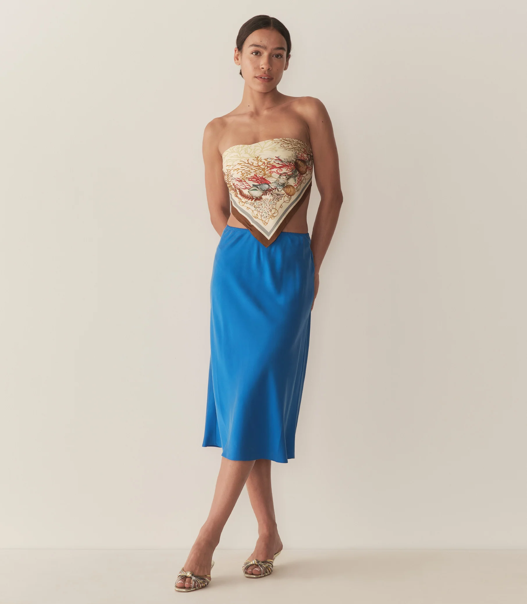 ELOWENA SKIRT -- BLUE TOURMALINE - Image 4
