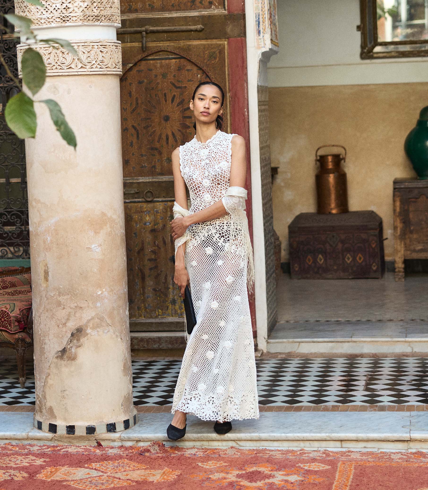 EVANGELINE DRESS -- PEARL - Image 2