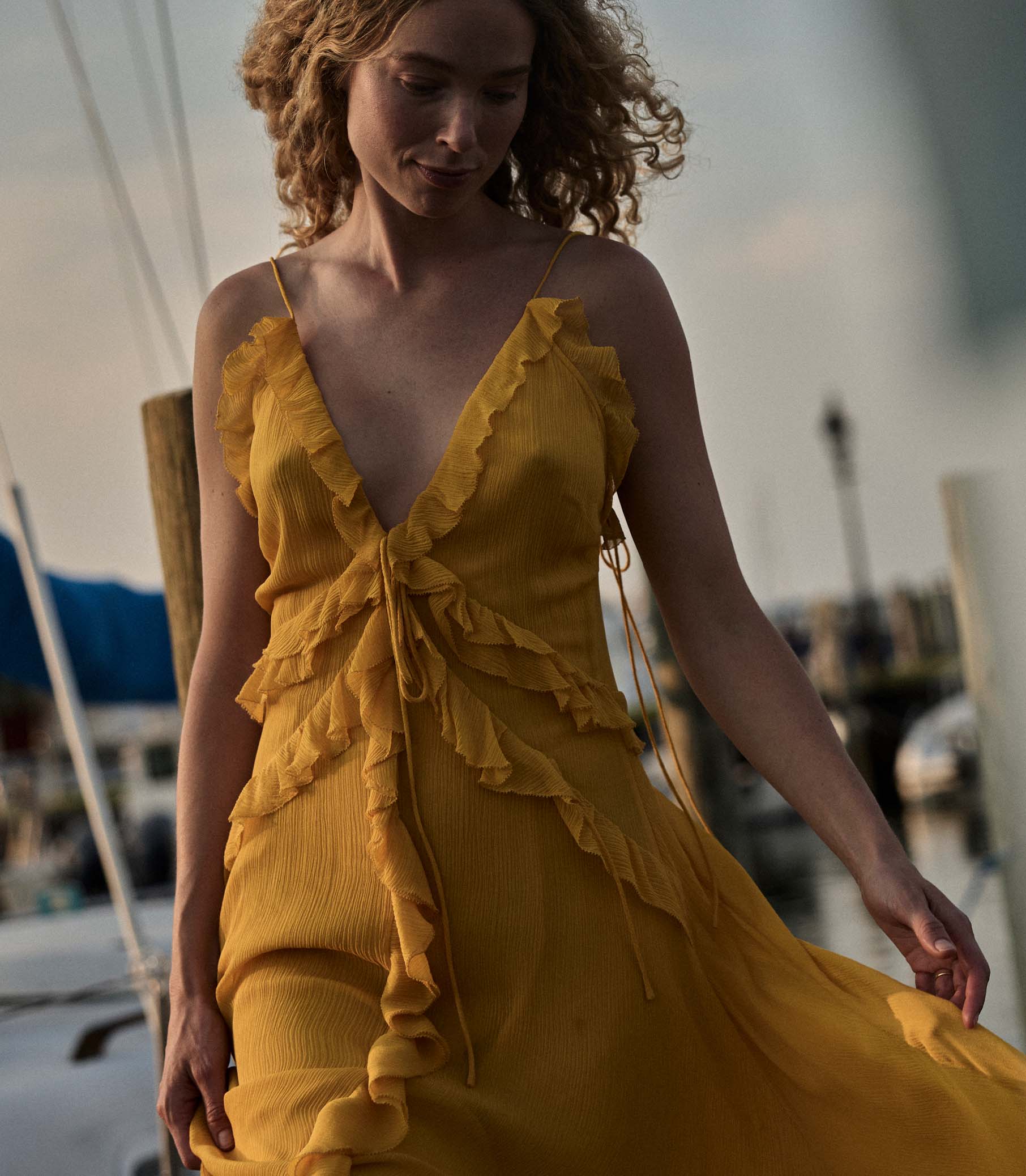 EVELINA DRESS -- GOLDEN ACACIA - Image 3