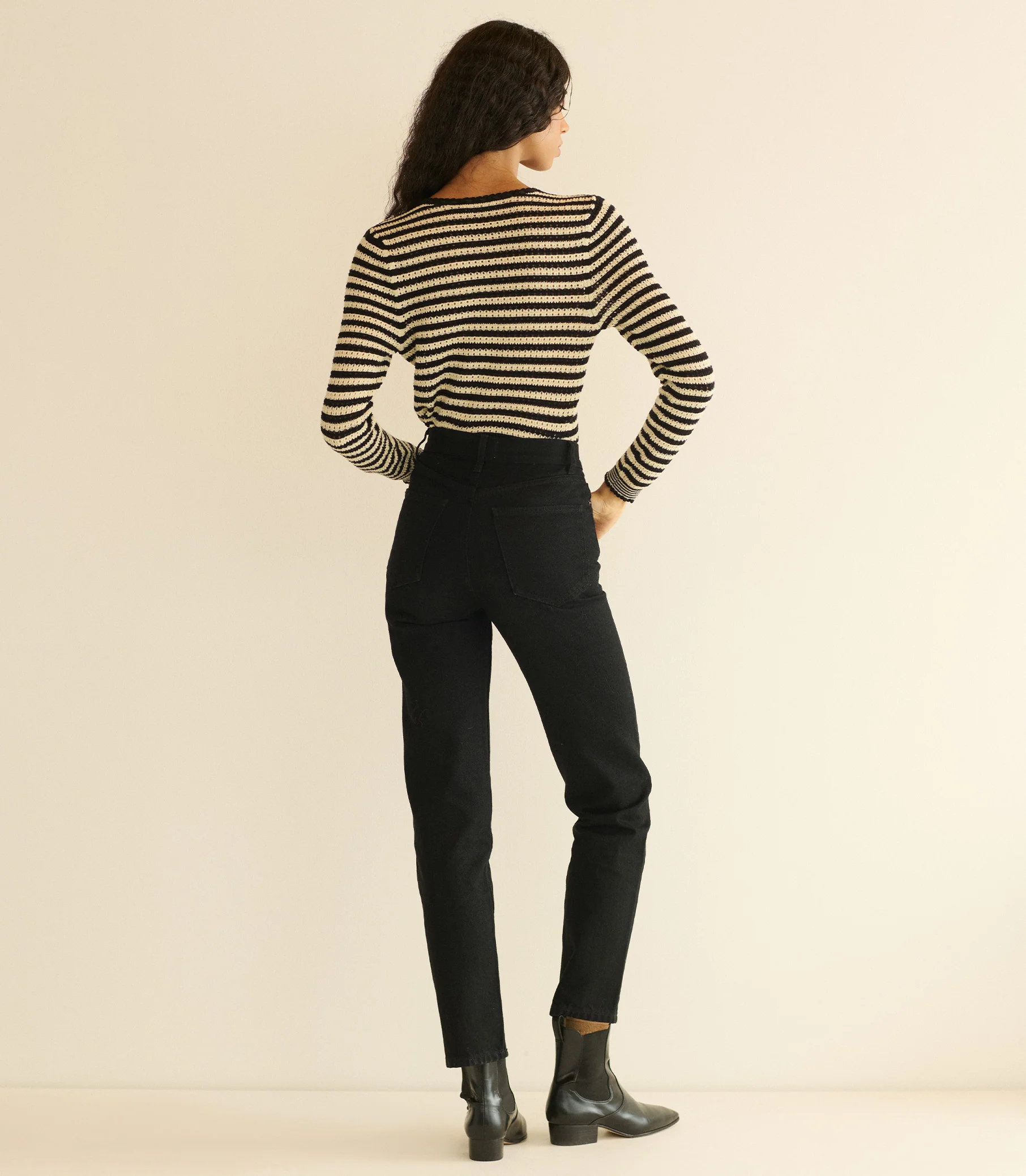 EVERLYN CARDIGAN -- SIDONIE STRIPE - Image 4