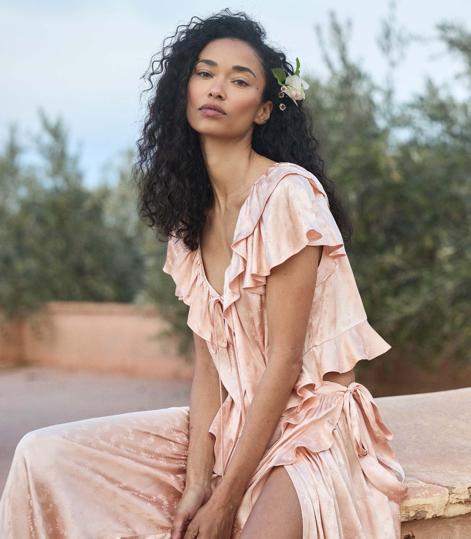 FLORIETTE TOP -- PEACH SORBET - Image 4