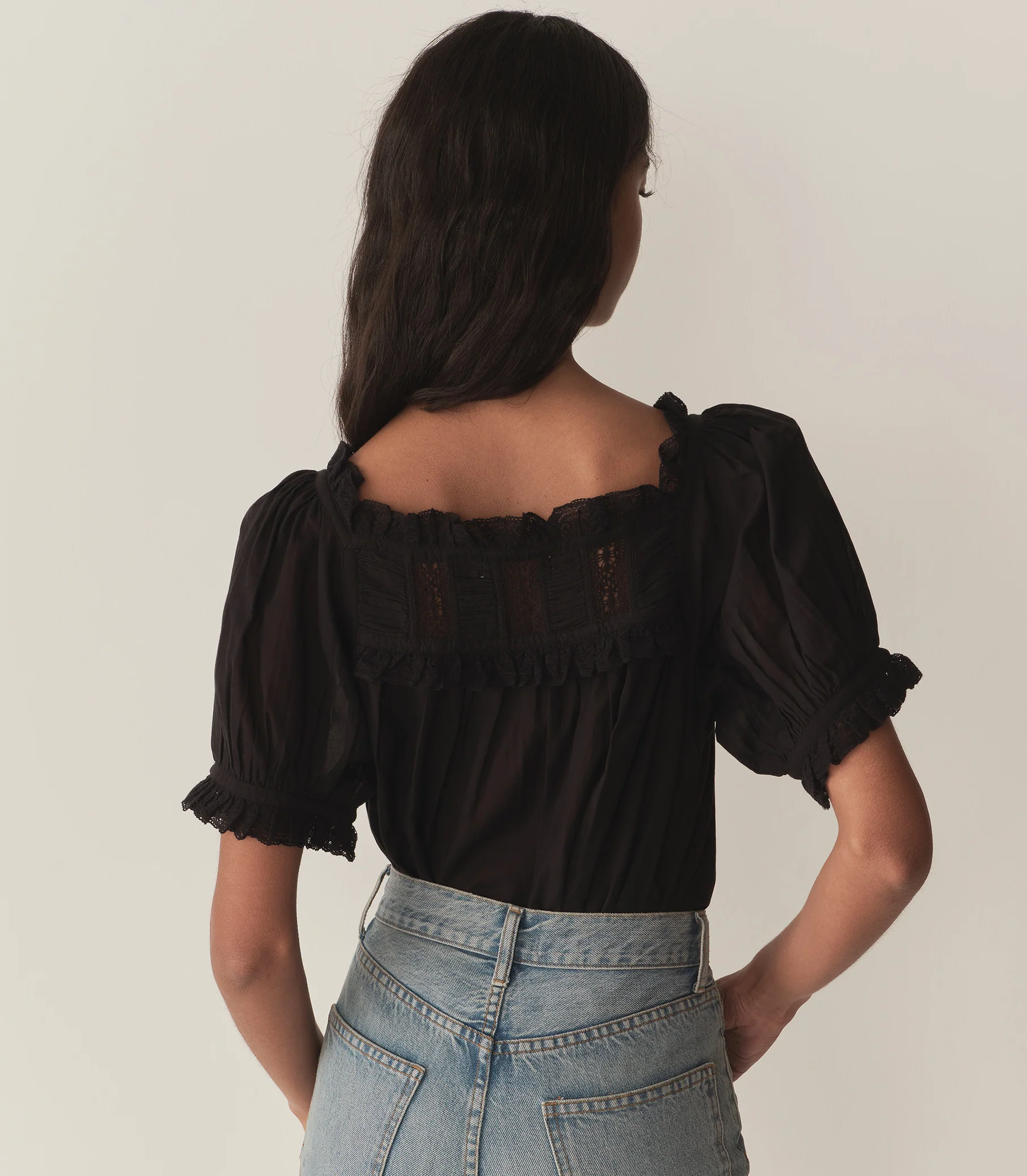 FRANCES TOP -- BLACK - Image 3