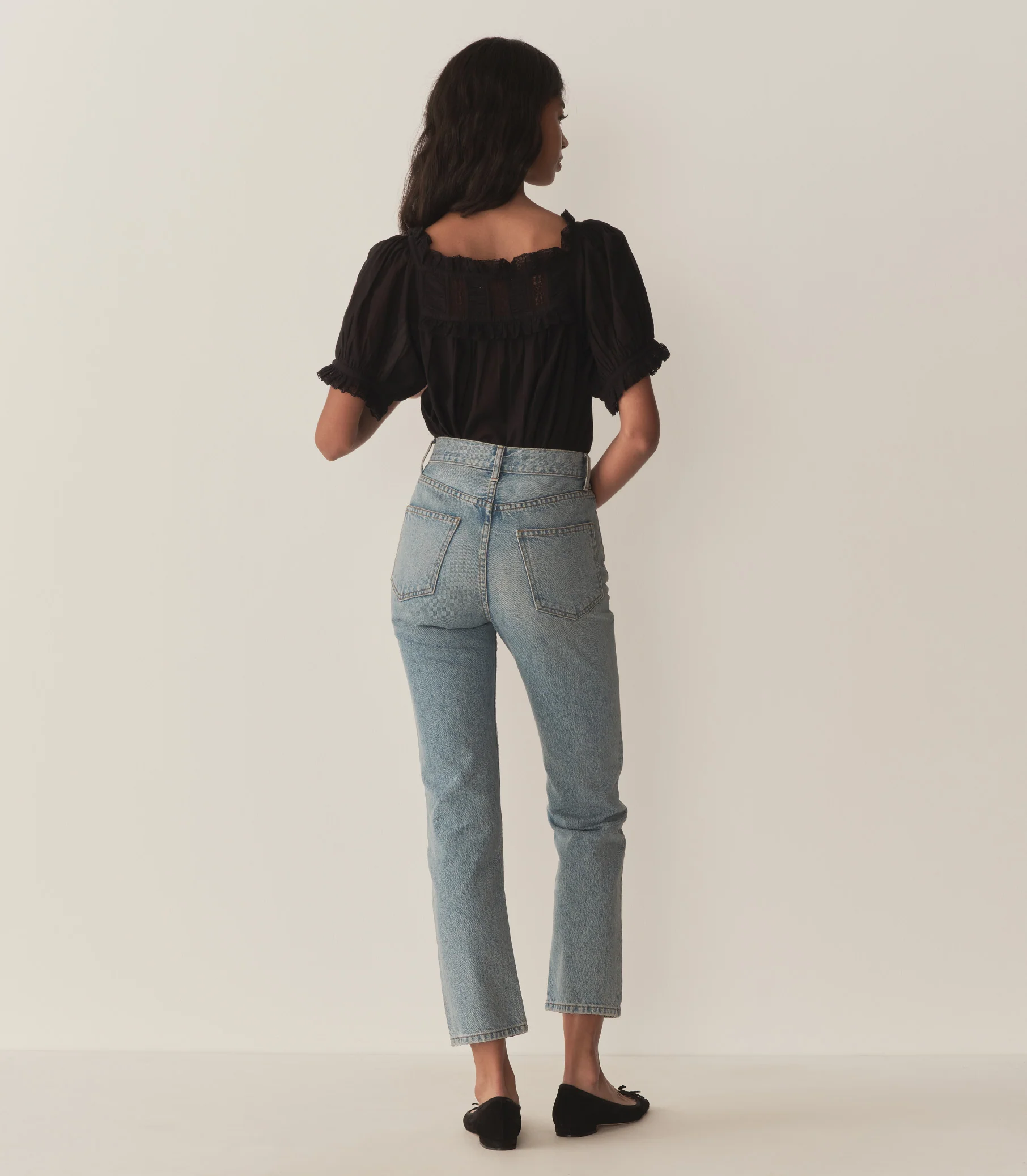 FRANCES TOP -- BLACK - Image 4