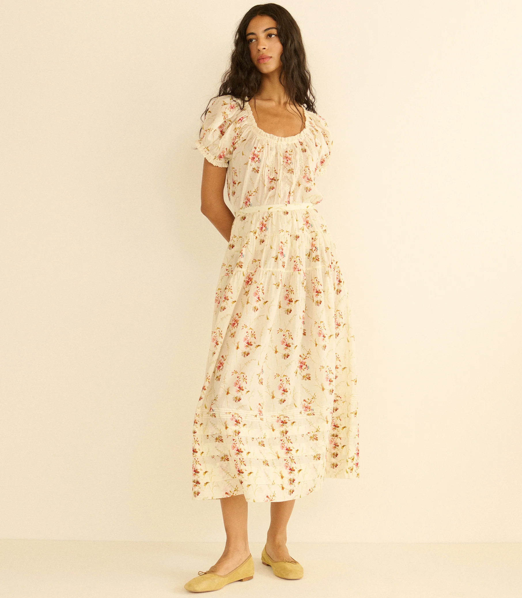 FREDERICA TOP -- BLANC PRAIRIE ROSE - Image 5