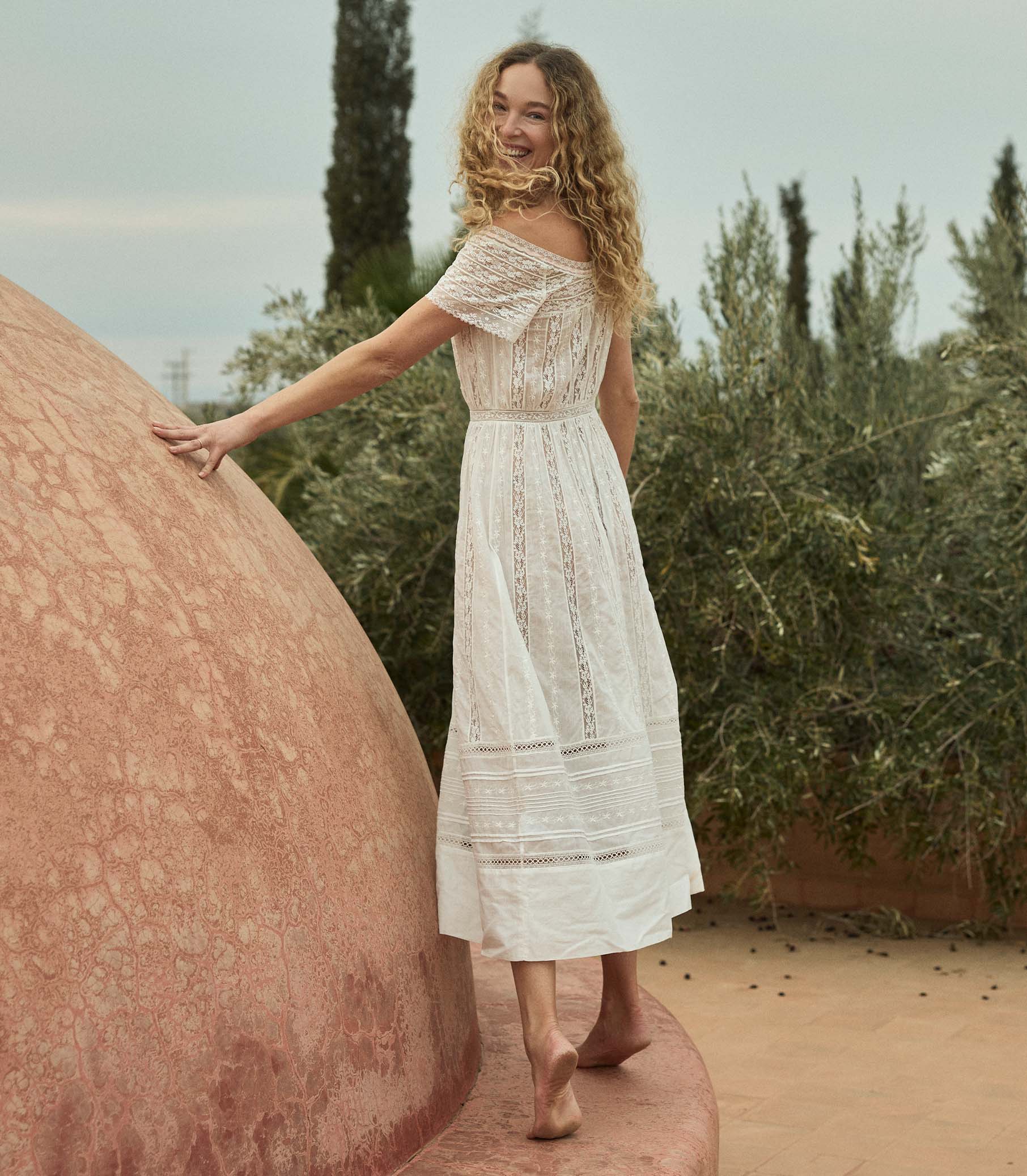 GEORGIANA DRESS -- SALT - Image 5