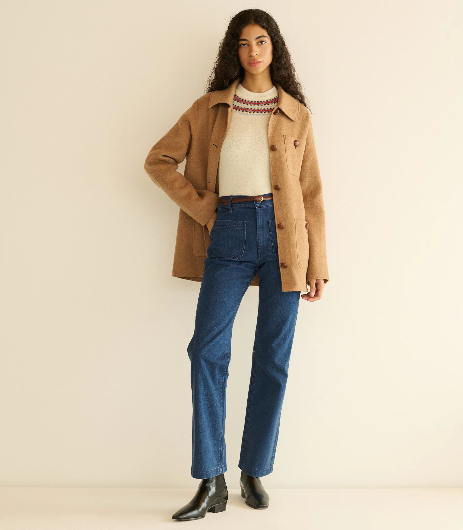 GERMAIN COAT -- LIGHT KHAKI - Image 4