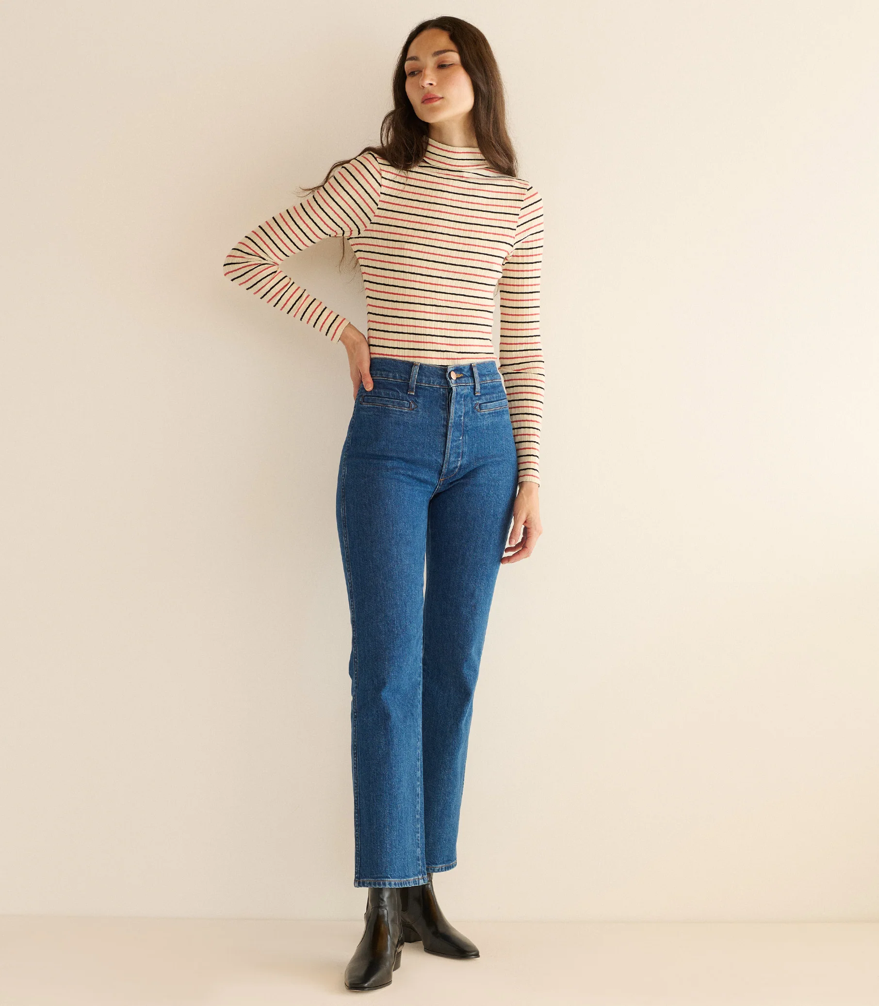 GINEVRA TEE -- RIVIERA STRIPE - Image 3