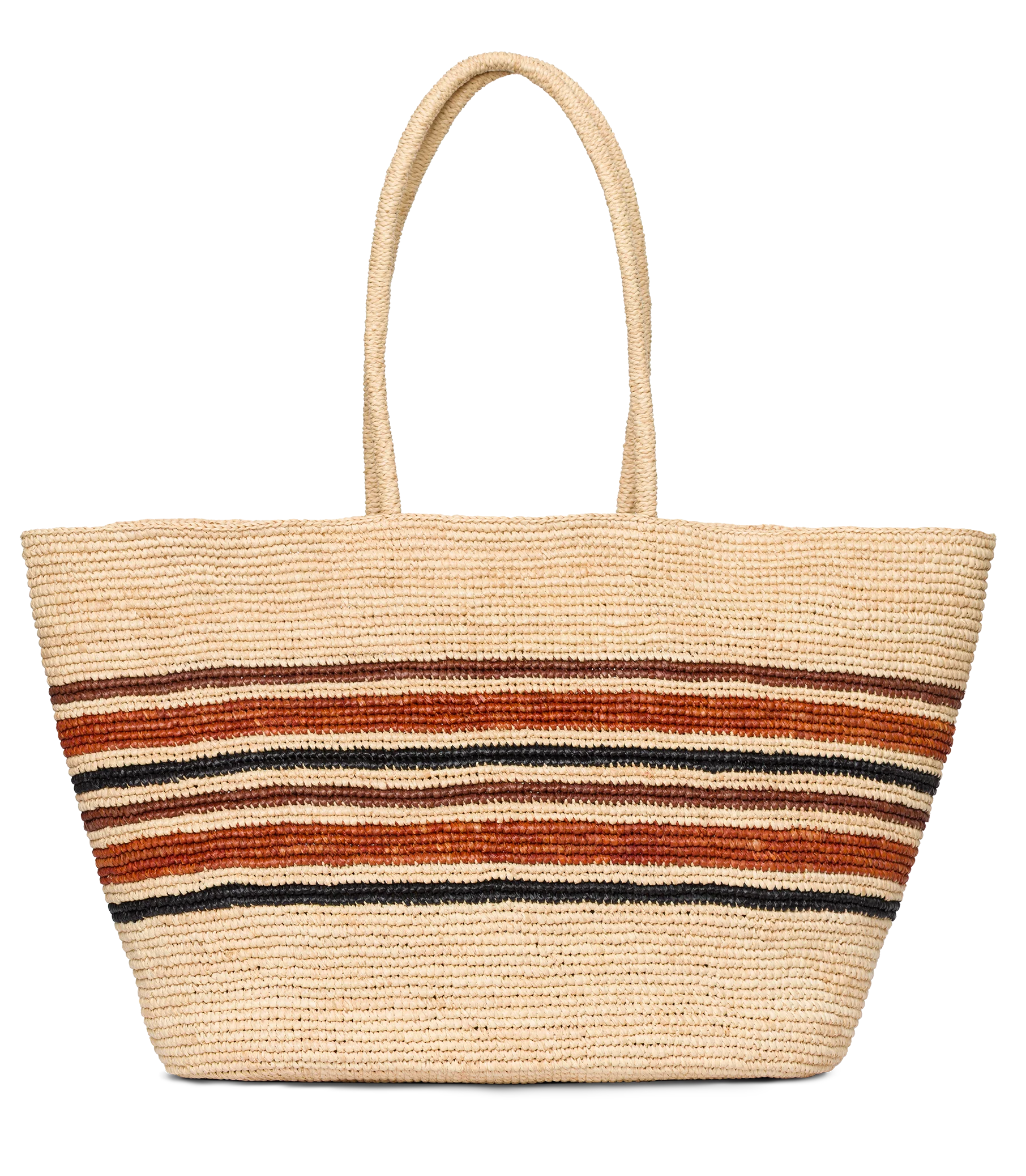 GRANDE HARBOUR TOTE -- NATURAL STRIPED RAFFIA - Image 4