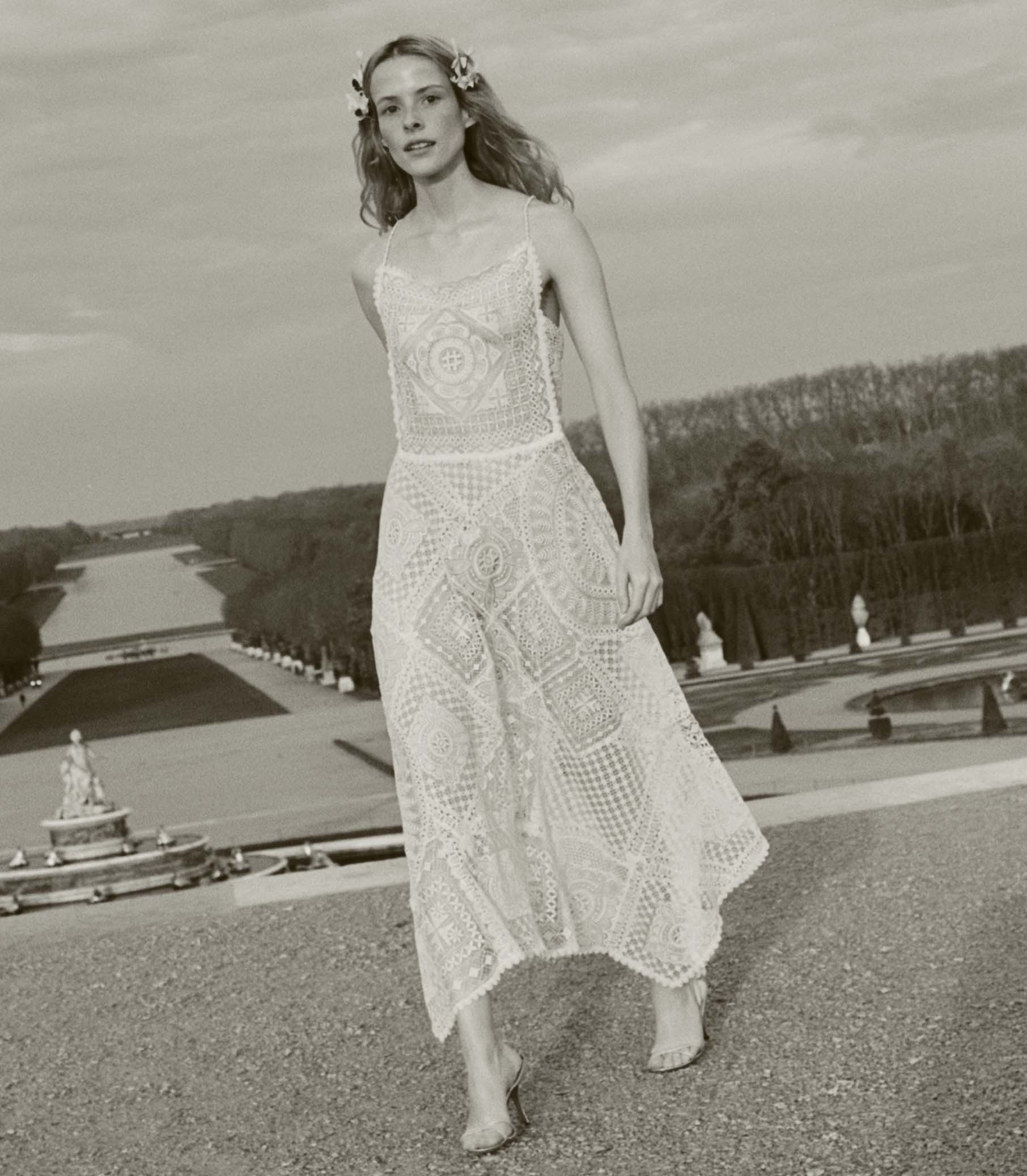 HANDKERCHIEF ANNIVERSARY DRESS -- SALT - Image 4