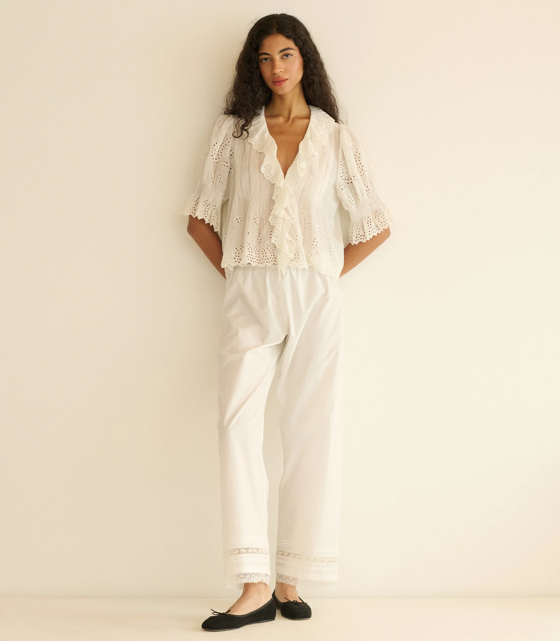 HENRI TOP -- SALT EYELET - Image 4