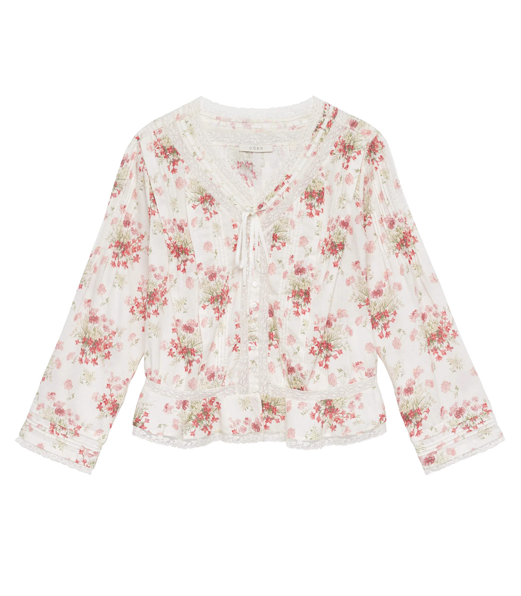 HILLOCK TOP -- IVORY LANTANA FLORAL - Image 5