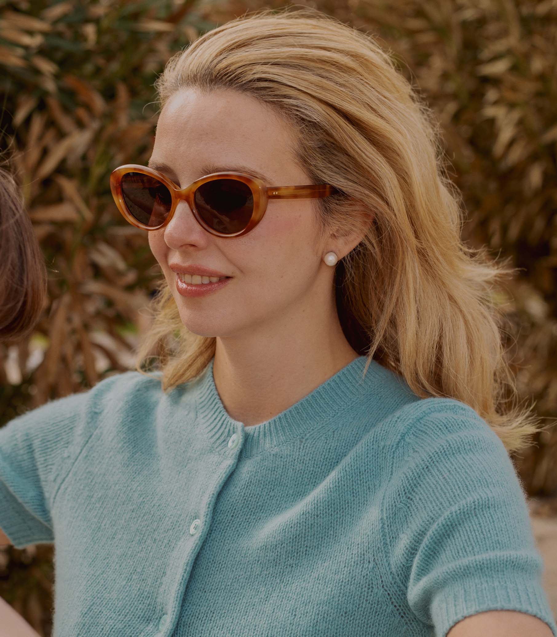 DÔEN BY GARRETT LEIGHT INGÉNUE SUNGLASSES -- EMBER TORTOISE - Image 4