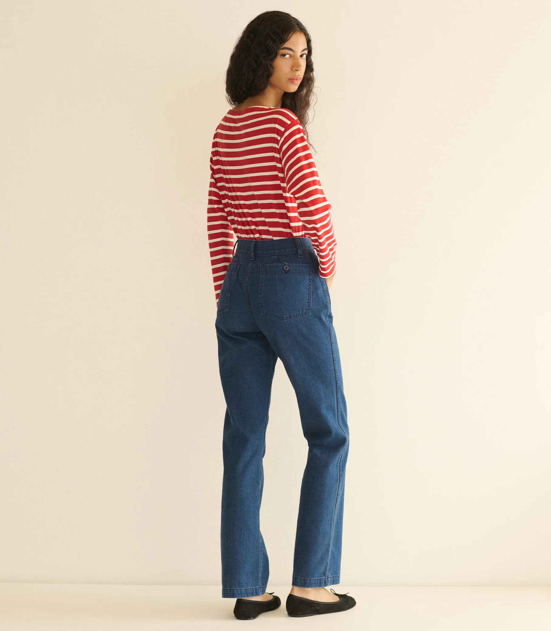 IRENE TEE -- ROUGE BRETON STRIPE - Image 4