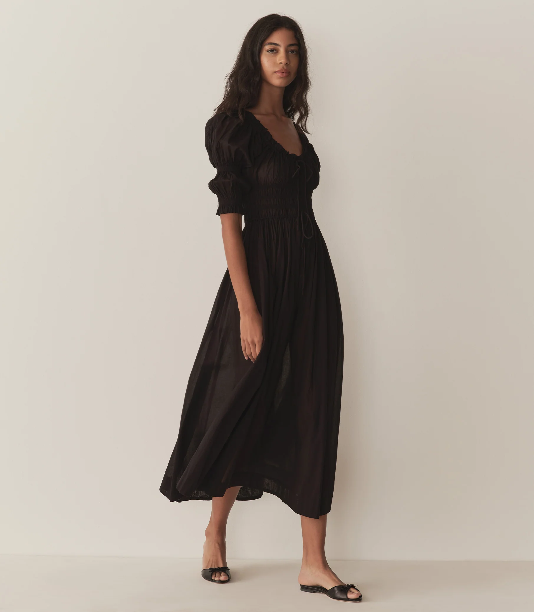 ISCHIA DRESS -- BLACK - Image 3